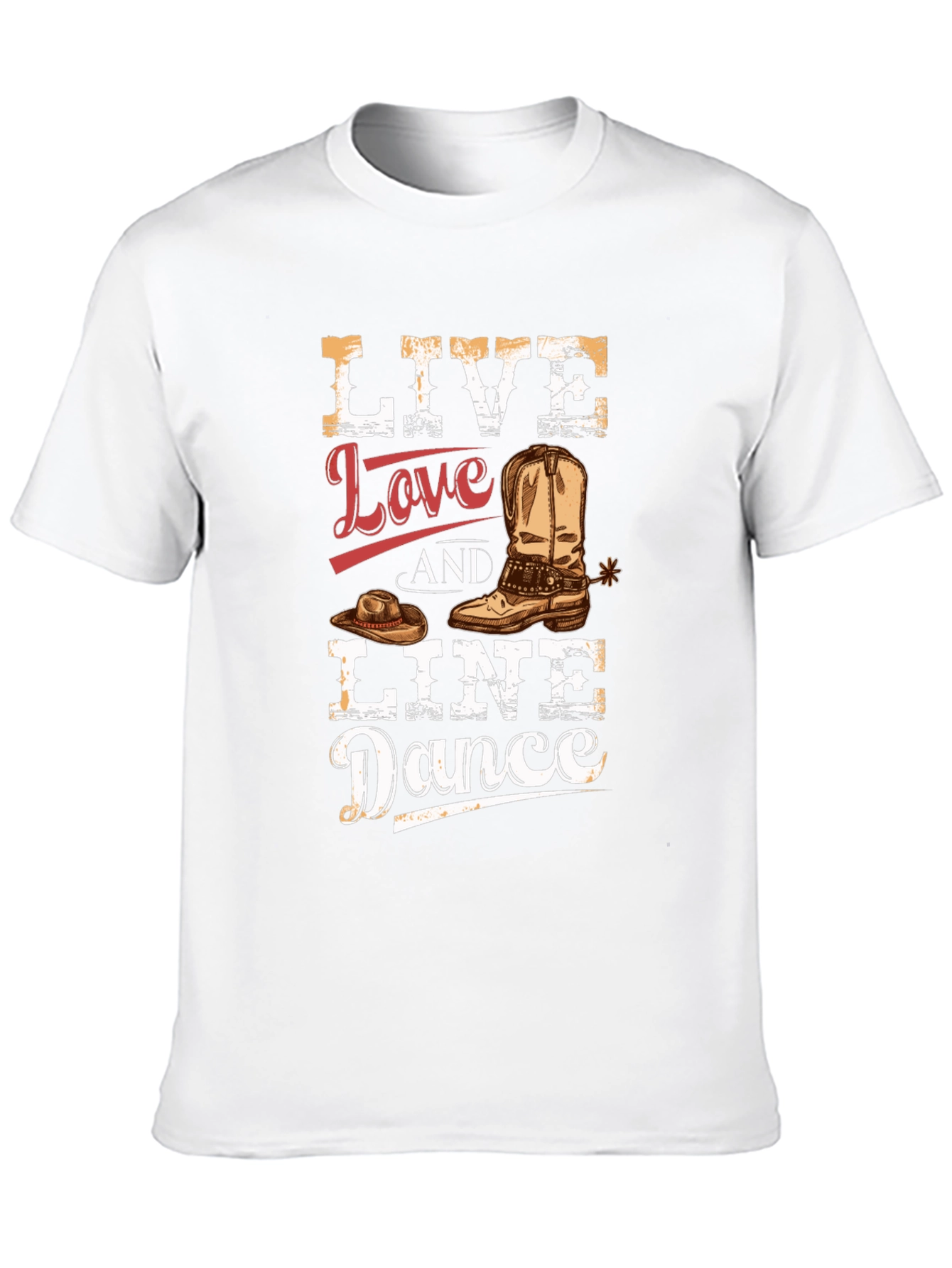 Live Love Line Dance Graphic Tee