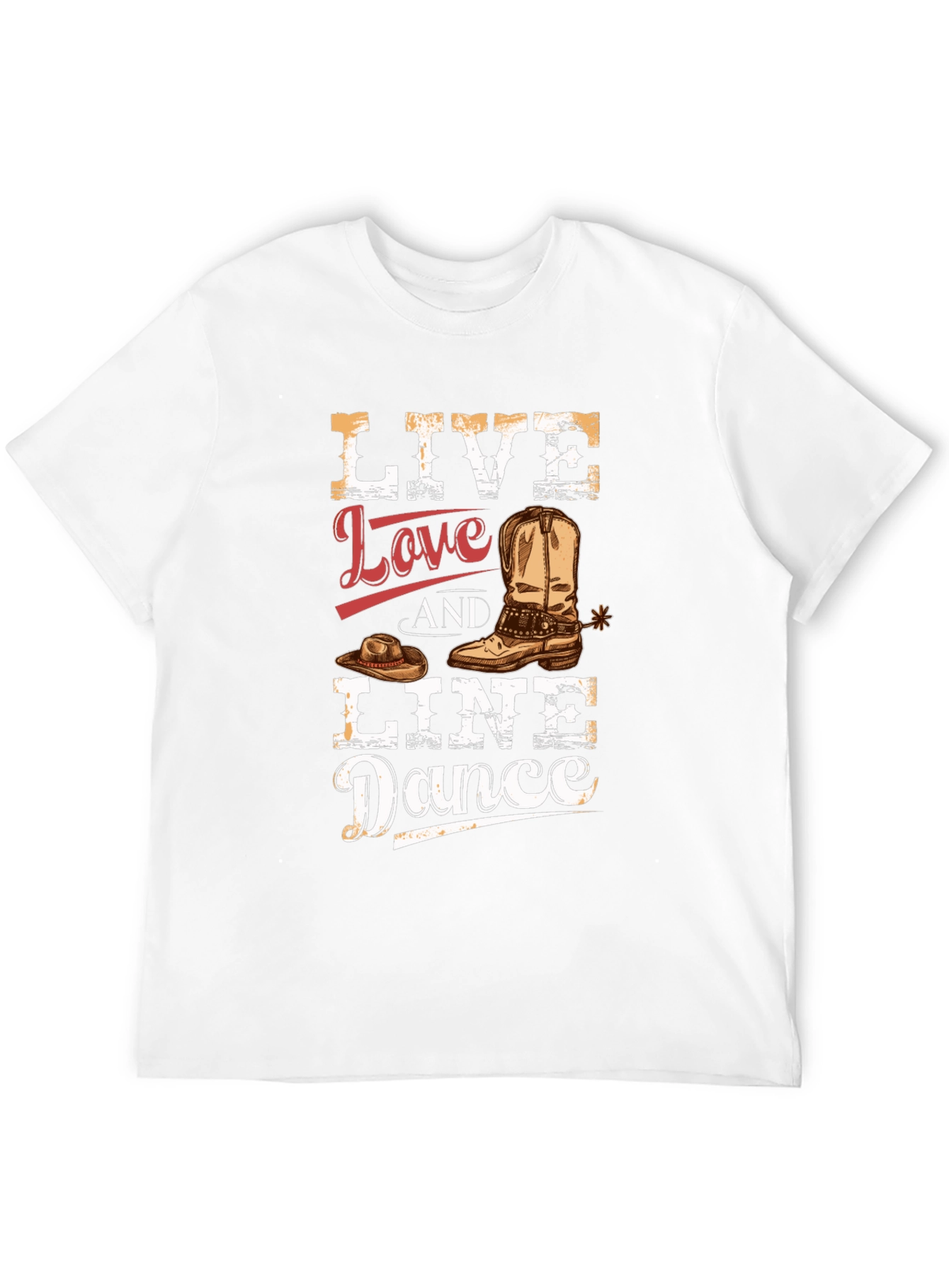 Live Love Line Dance Graphic Tee
