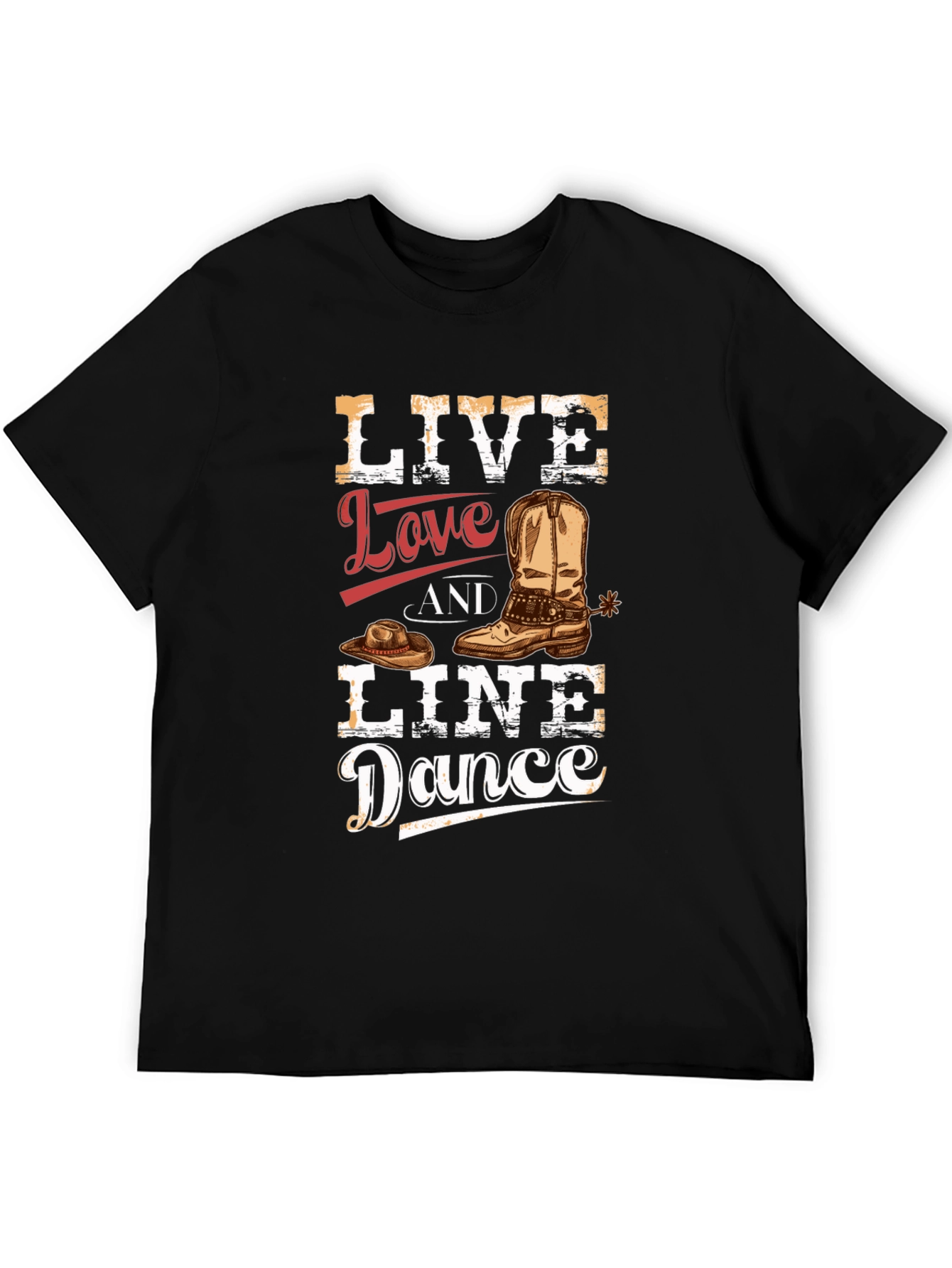 Live Love Line Dance Graphic Tee