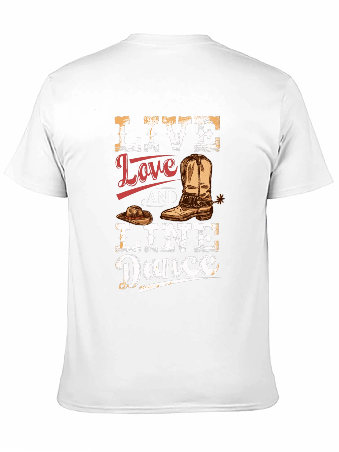 Live Love Line Dance Graphic Tee