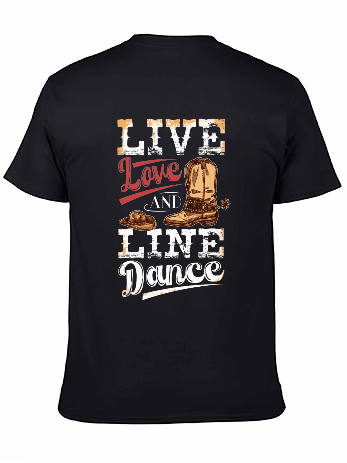 Live Love Line Dance Graphic Tee