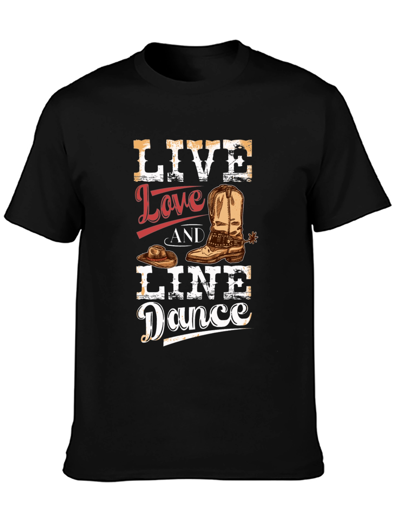 Live Love Line Dance Graphic Tee