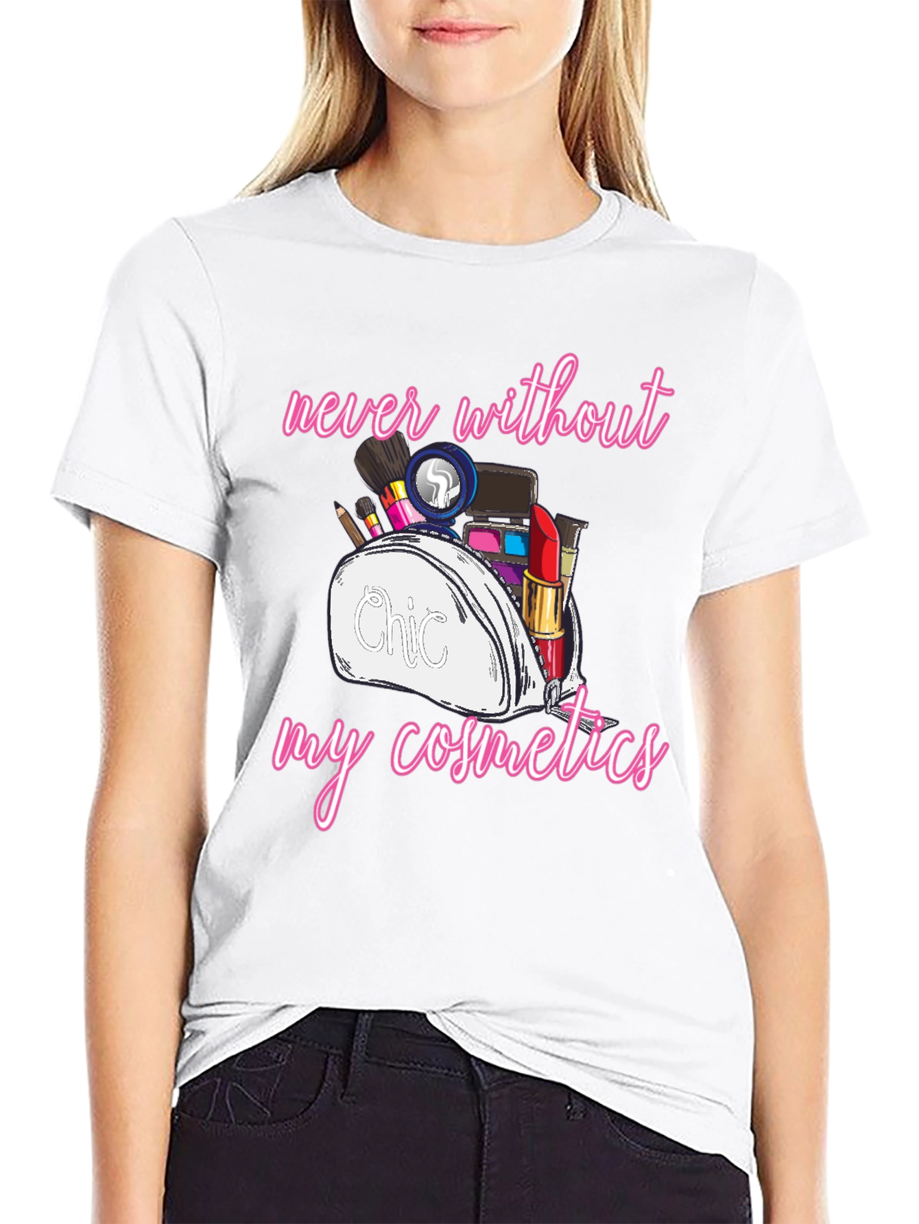 Cosmetics T-Shirt - Chic Makeup Design