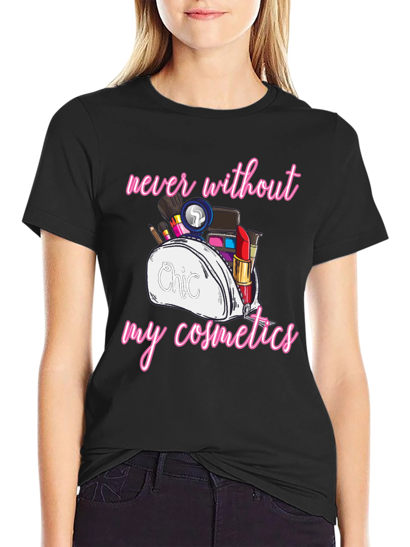 Cosmetics T-Shirt - Chic Makeup Design