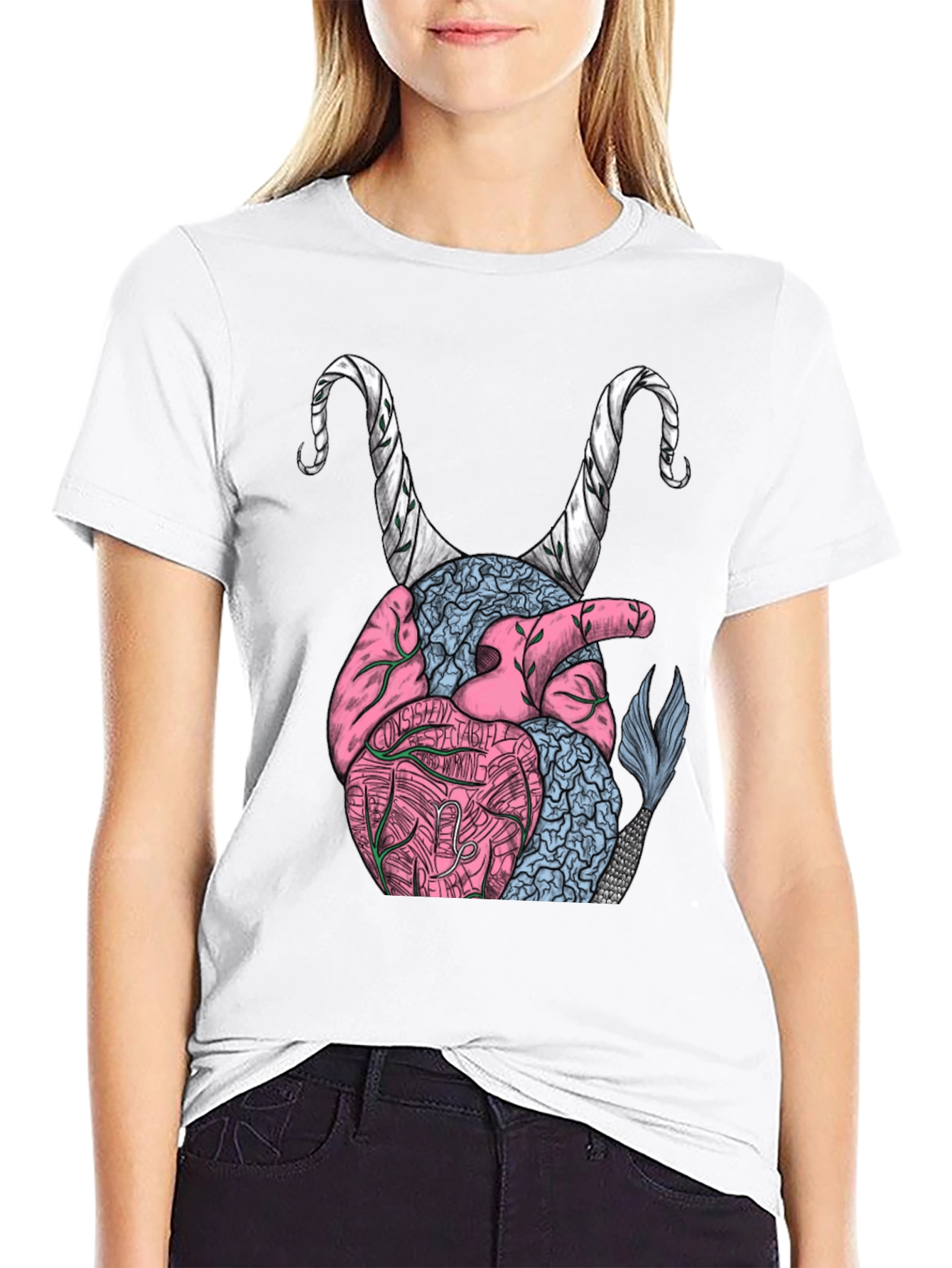 Capricorn Heart T-Shirt - Zodiac Sign