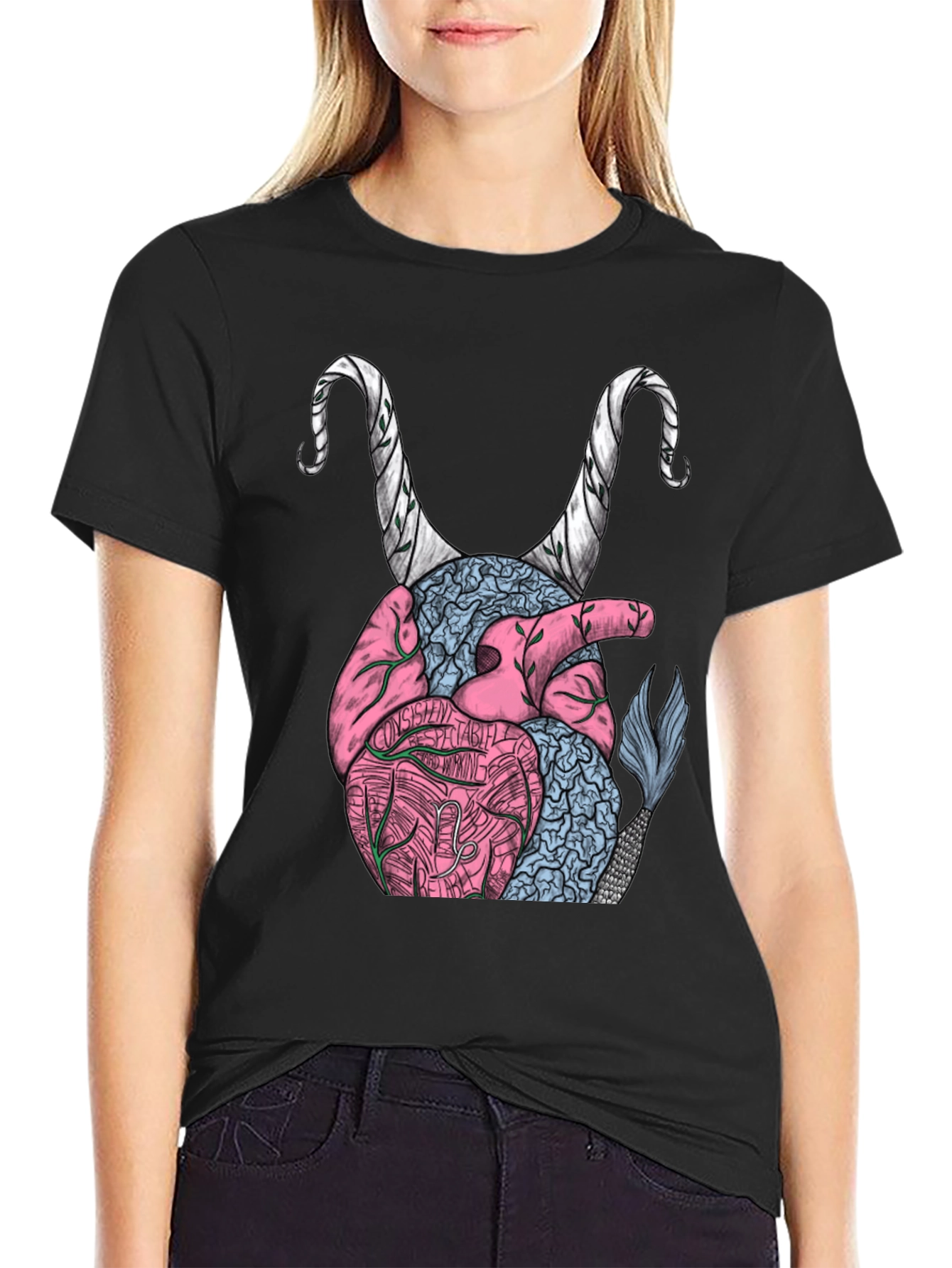 Capricorn Heart T-Shirt - Zodiac Sign