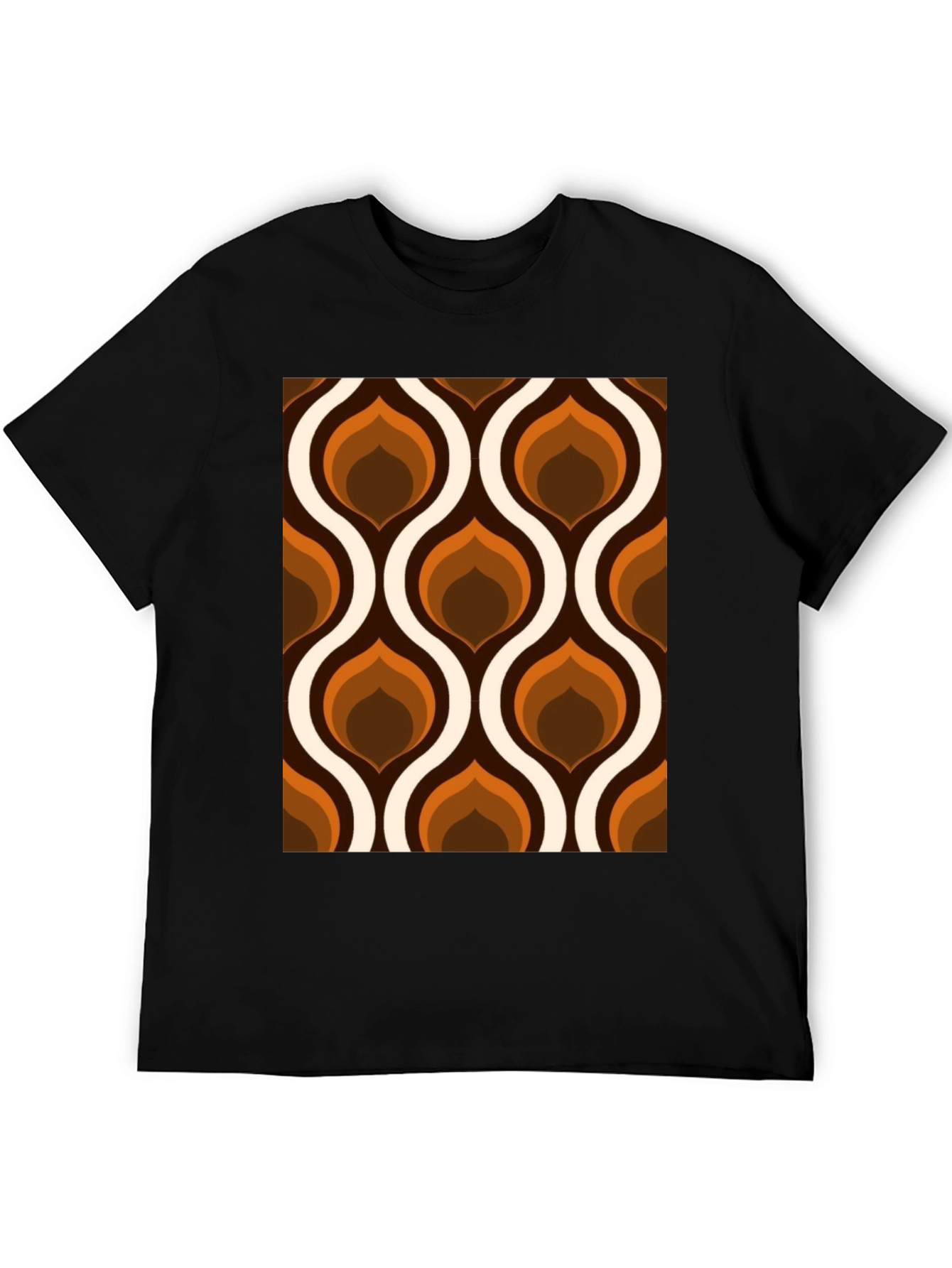 Retro Swirl Tee - 70s Style