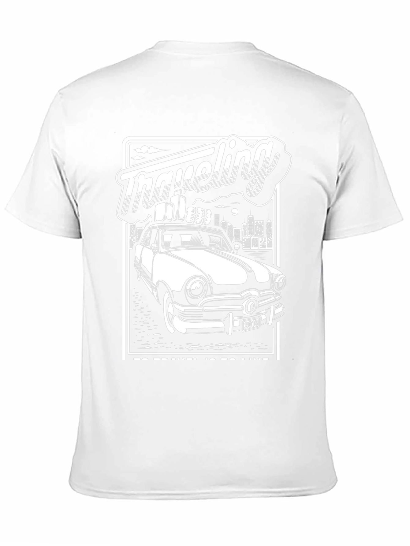 Traveling Car Graphic Tee - Black