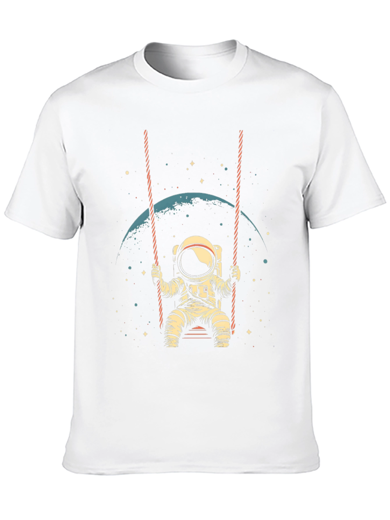 Astronaut on Swing T-Shirt - Space Lover Tee