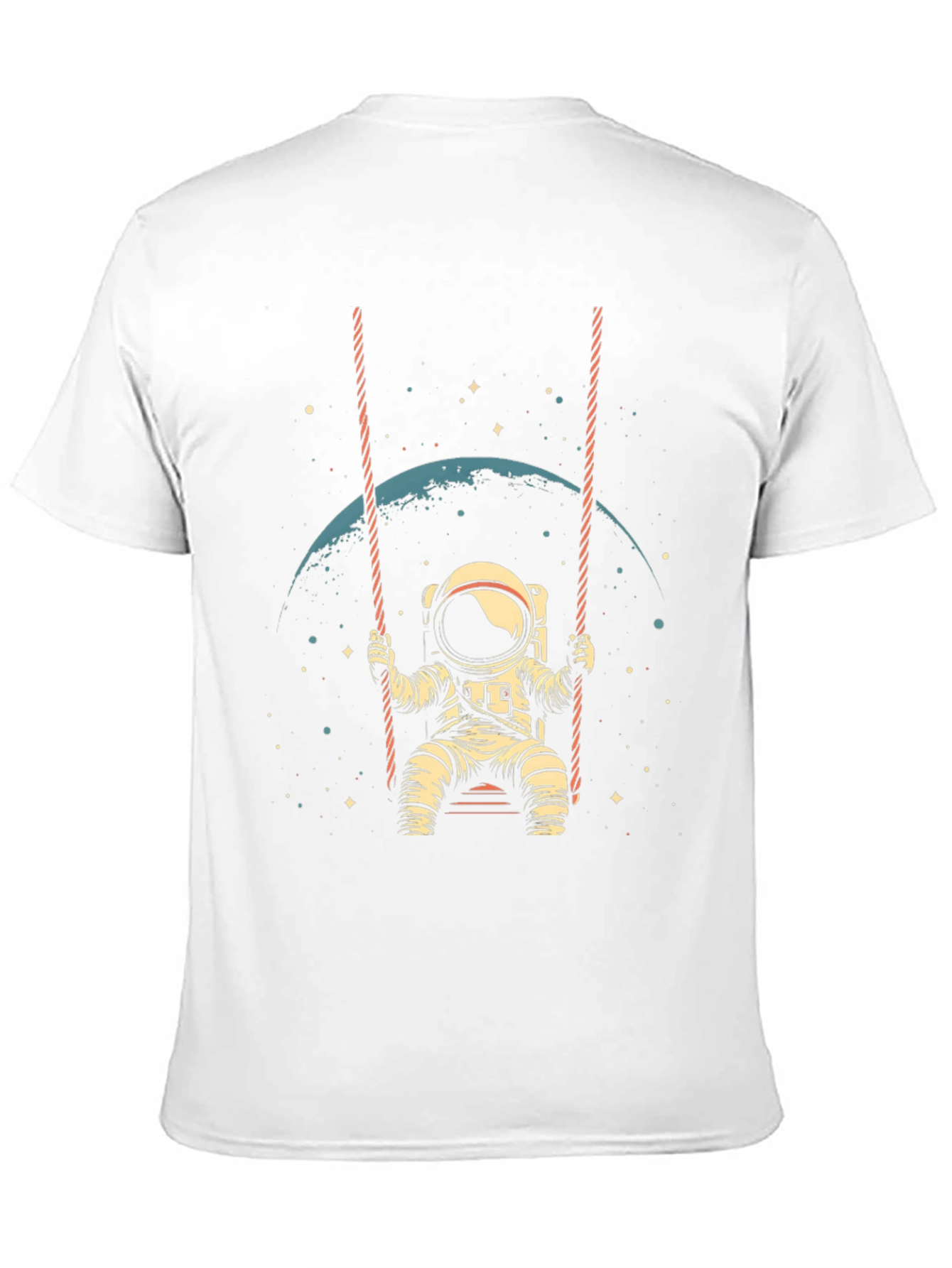 Astronaut on Swing T-Shirt - Space Lover Tee