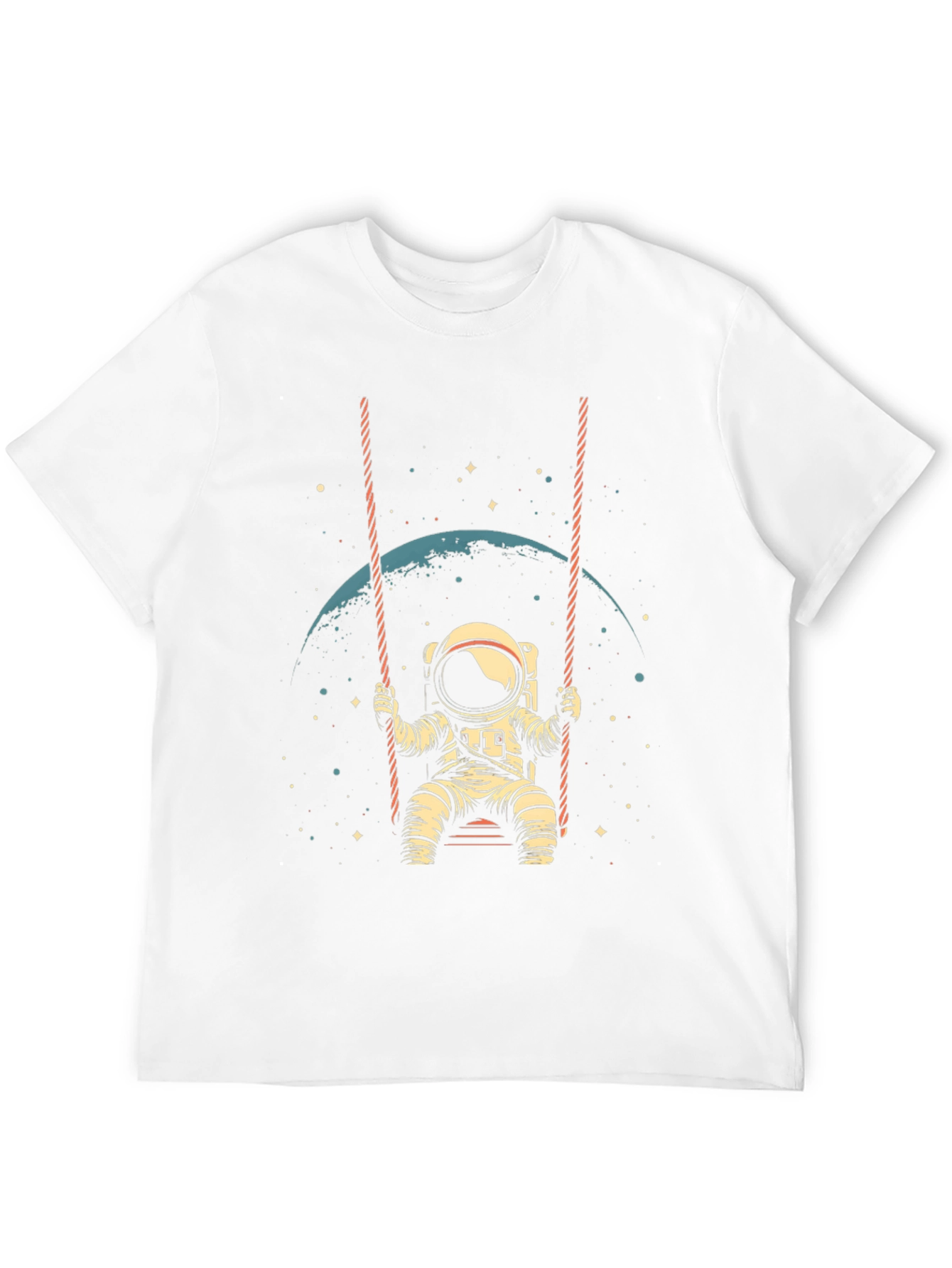 Astronaut on Swing T-Shirt - Space Lover Tee