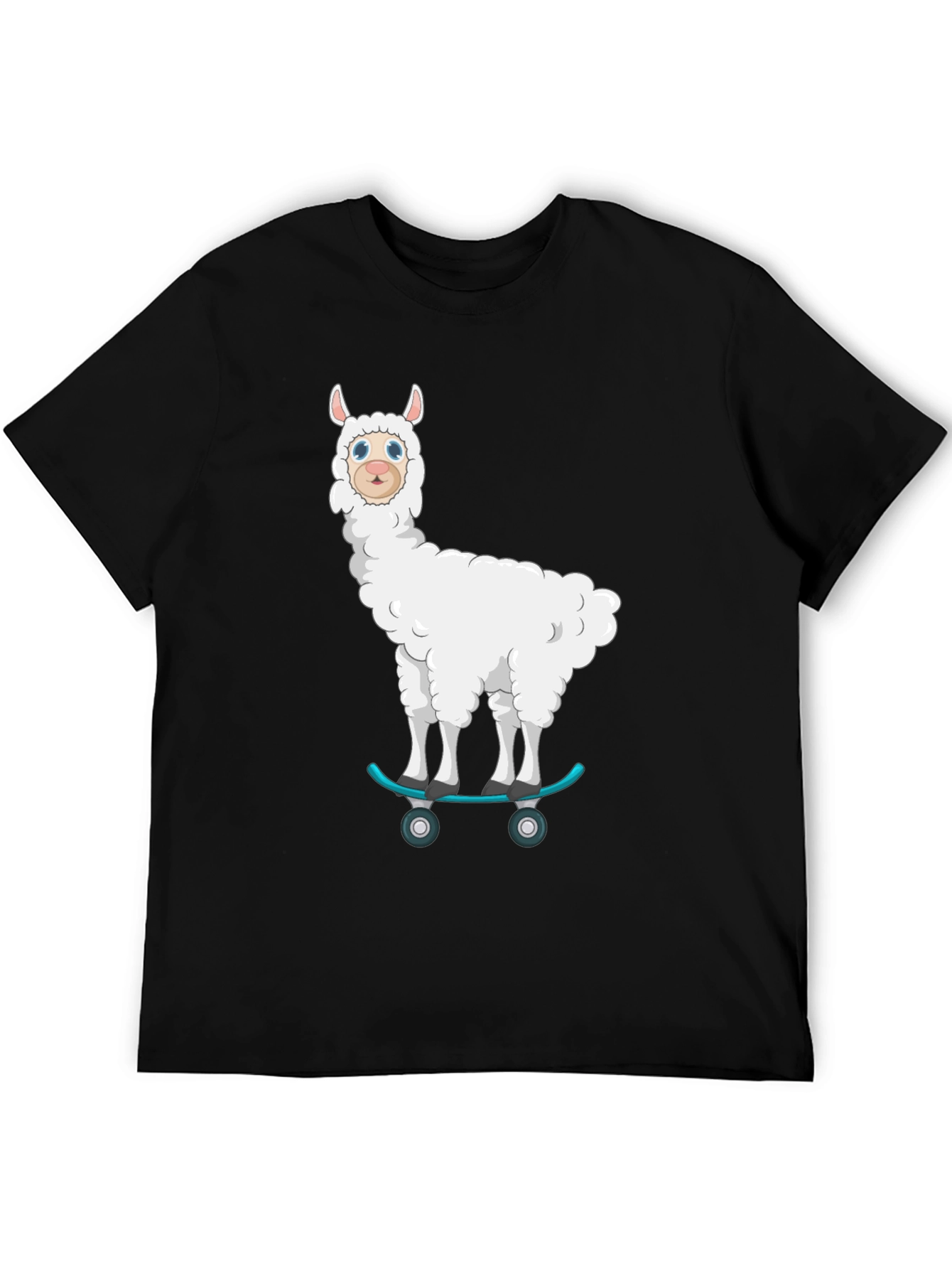 Skateboarding Llama T-Shirt - Cool Graphic Tee