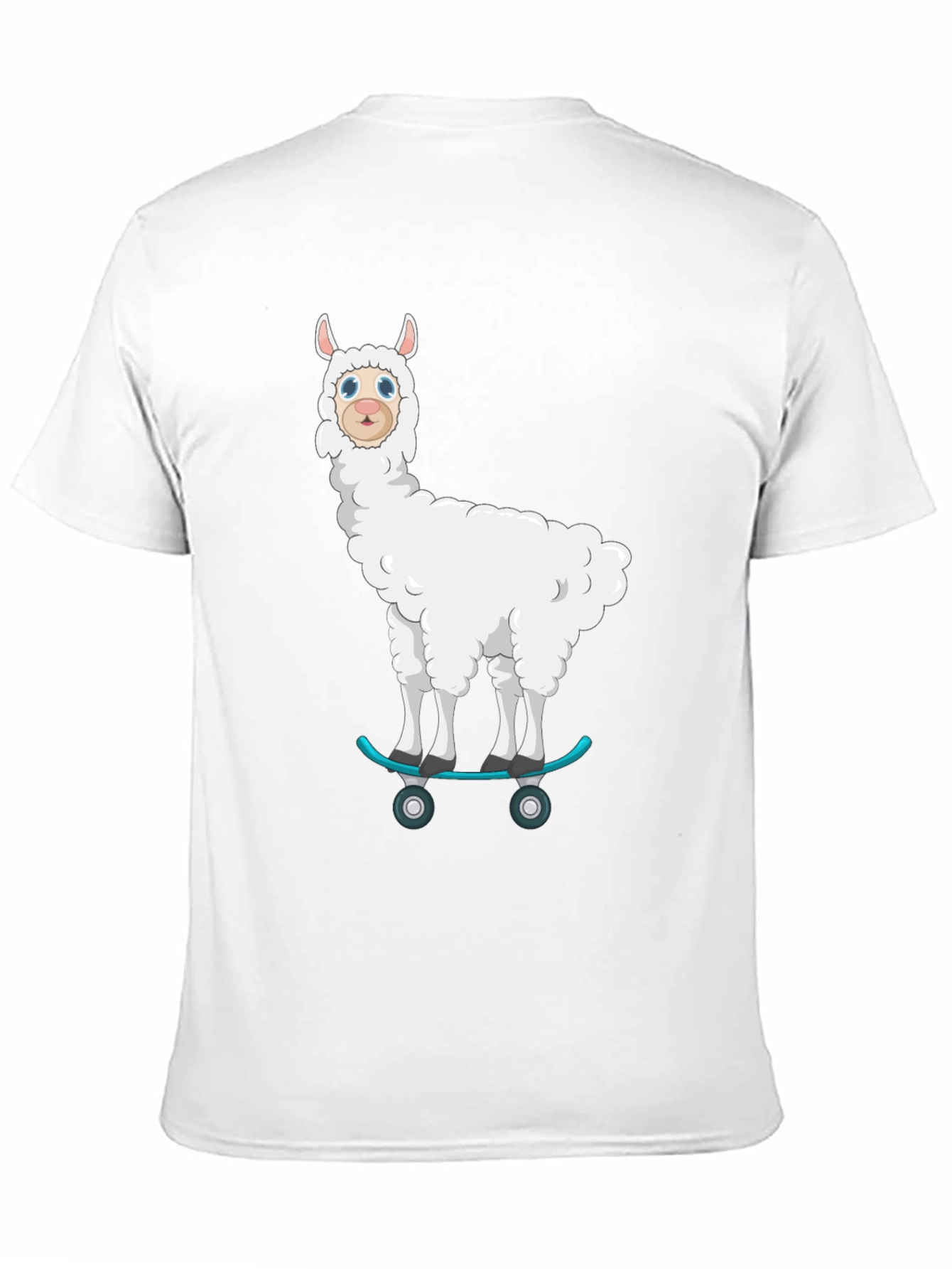 Skateboarding Llama T-Shirt - Cool Graphic Tee