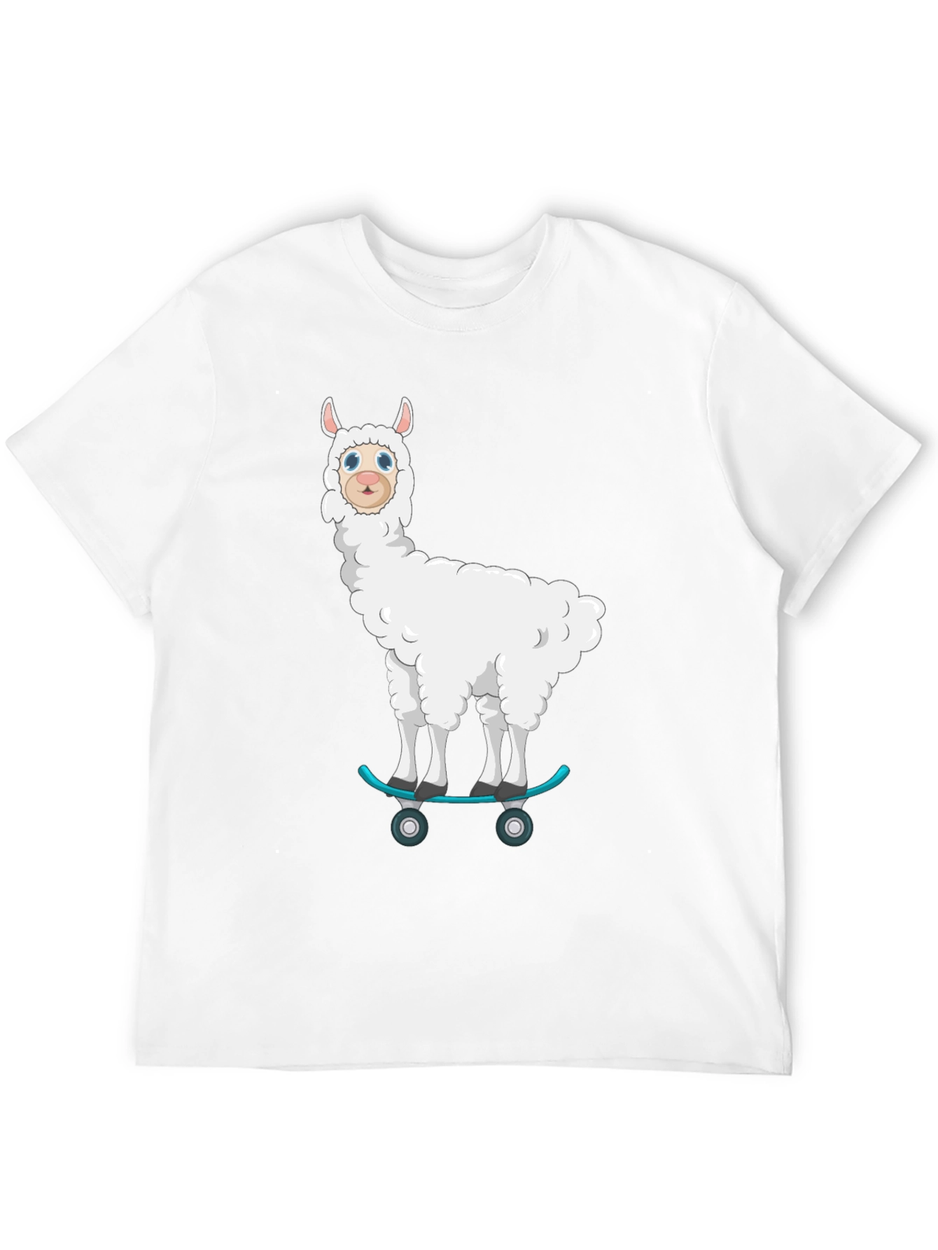 Skateboarding Llama T-Shirt - Cool Graphic Tee