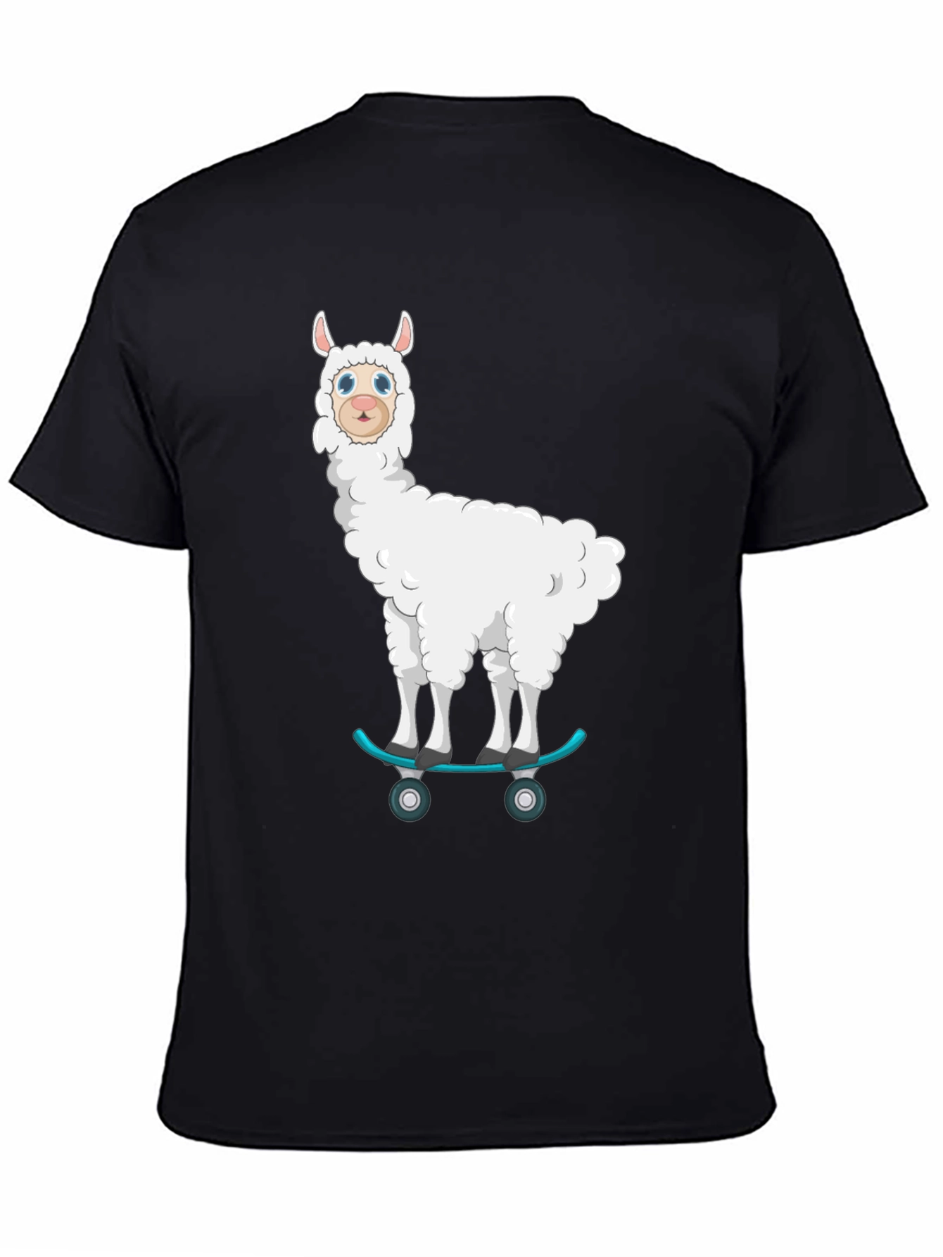 Skateboarding Llama T-Shirt - Cool Graphic Tee