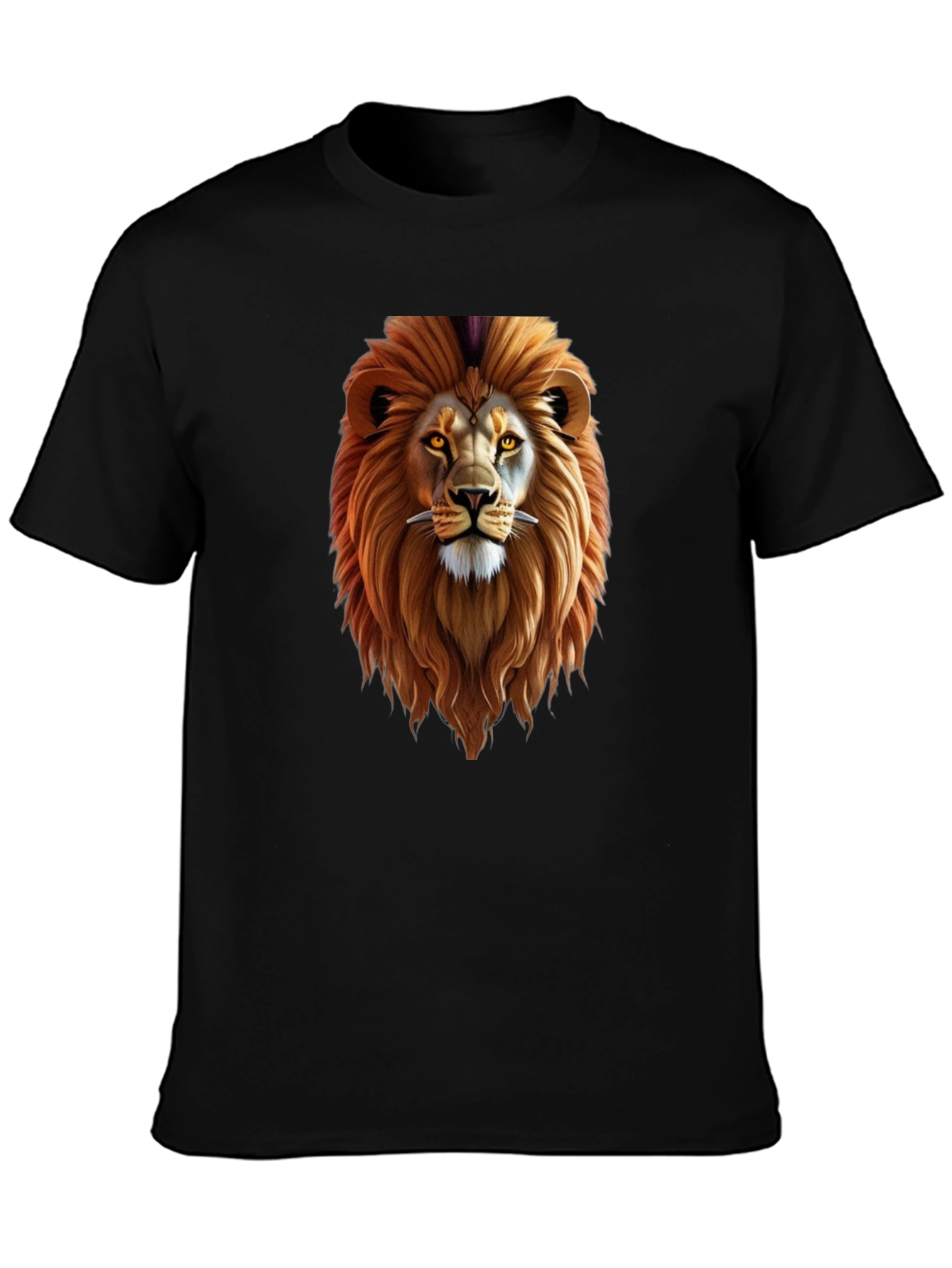 Lion Graphic Black T-Shirt