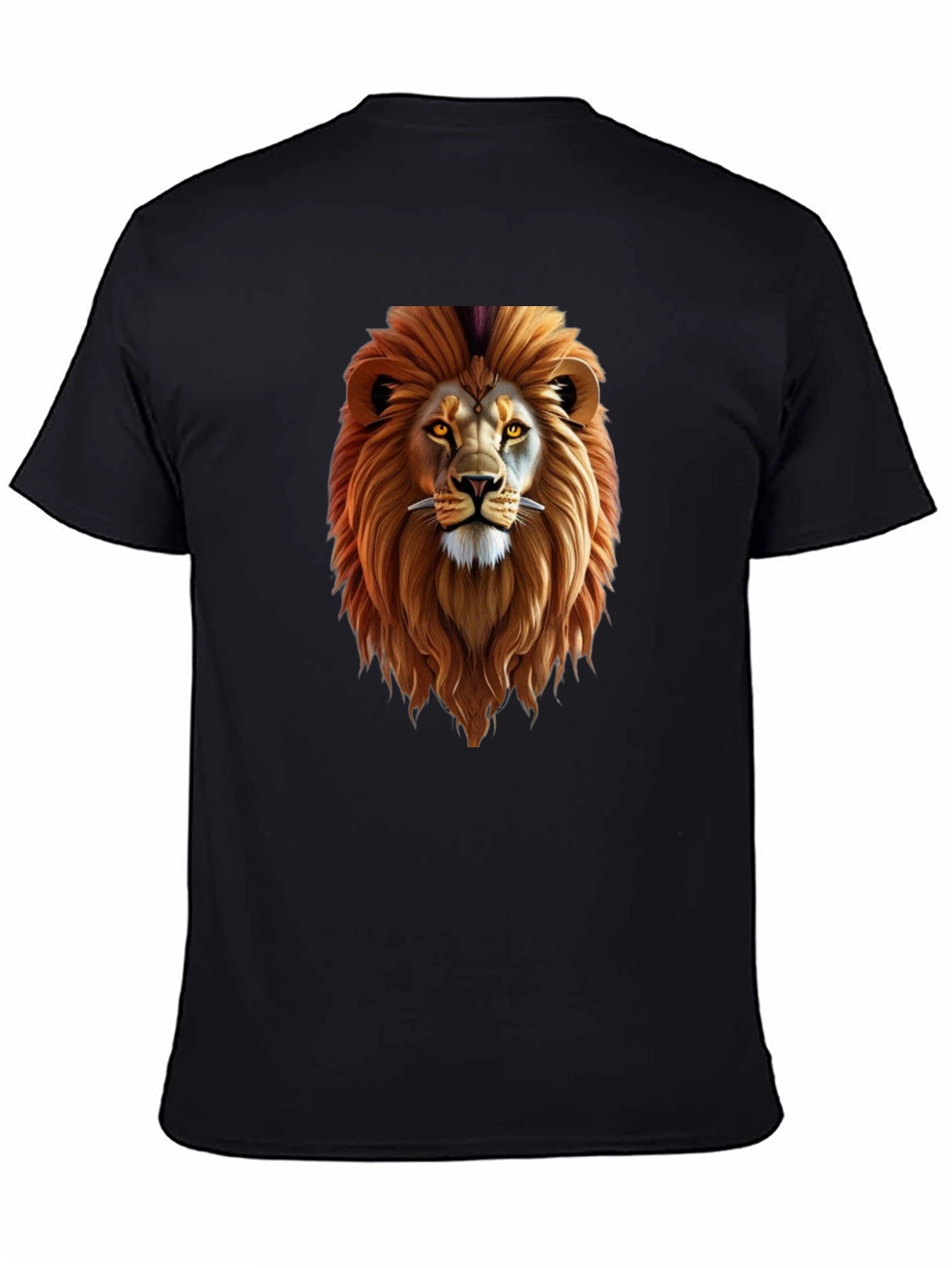 Lion Graphic Black T-Shirt