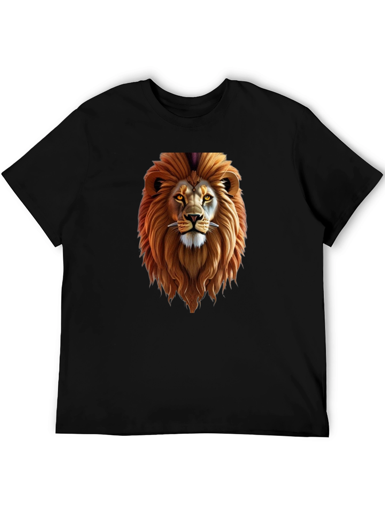 Lion Graphic Black T-Shirt