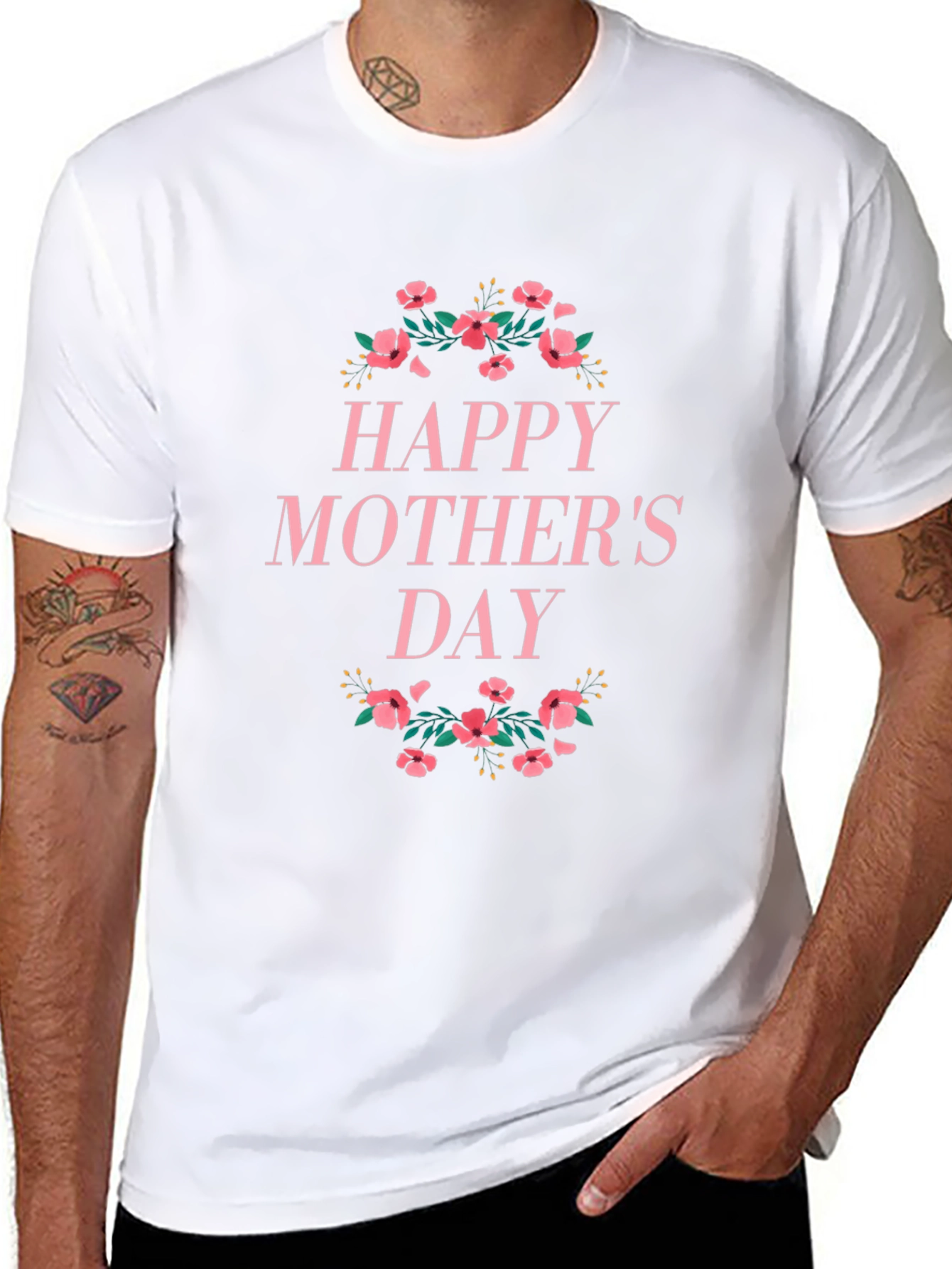Happy Mothers Day Floral T-Shirt