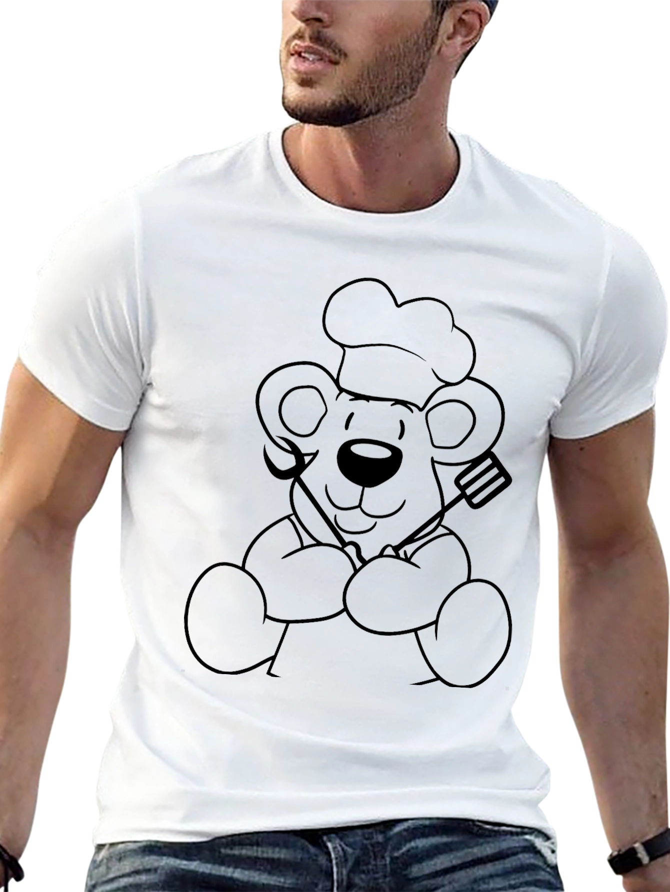 Chef Bear T-Shirt - Funny Culinary Design