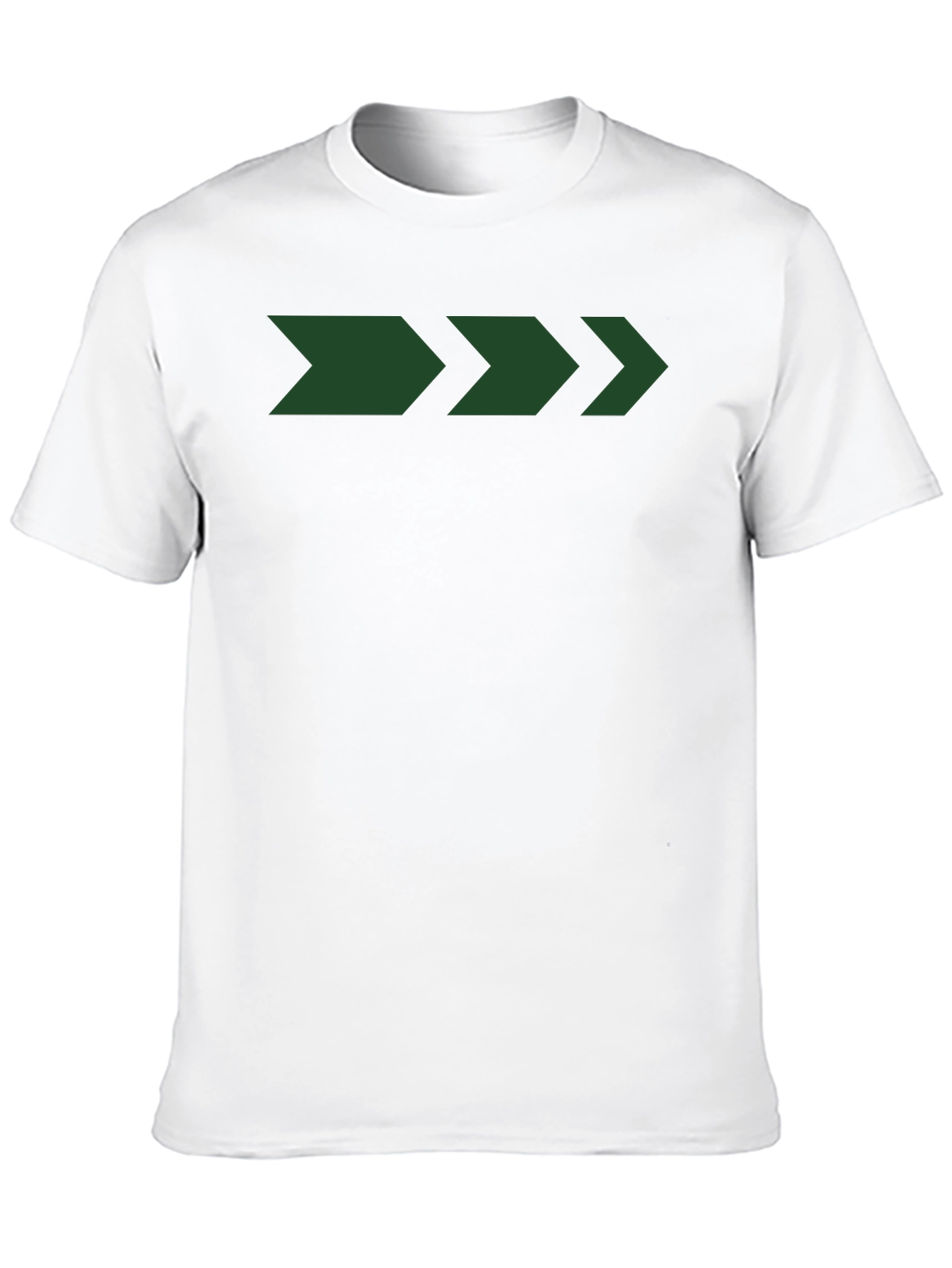 Mens Black T-Shirt with Green Arrow Graphic