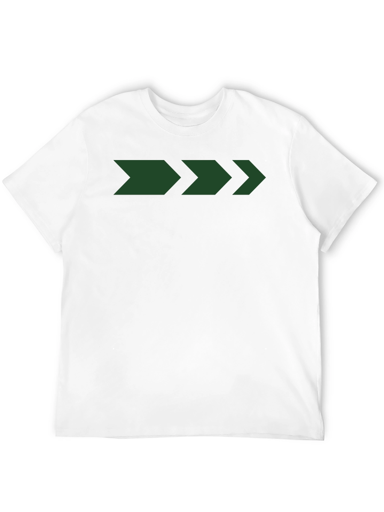 Mens Black T-Shirt with Green Arrow Graphic