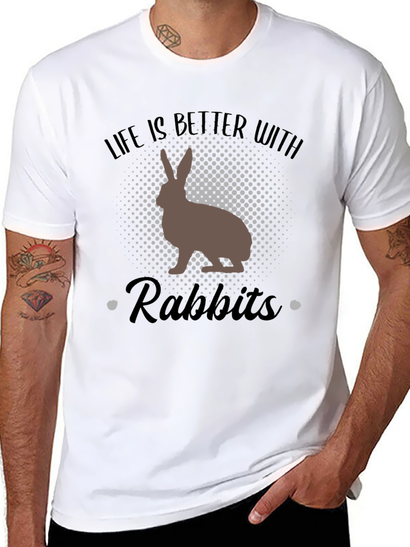 Life Is Better With Rabbits Graphic Tee