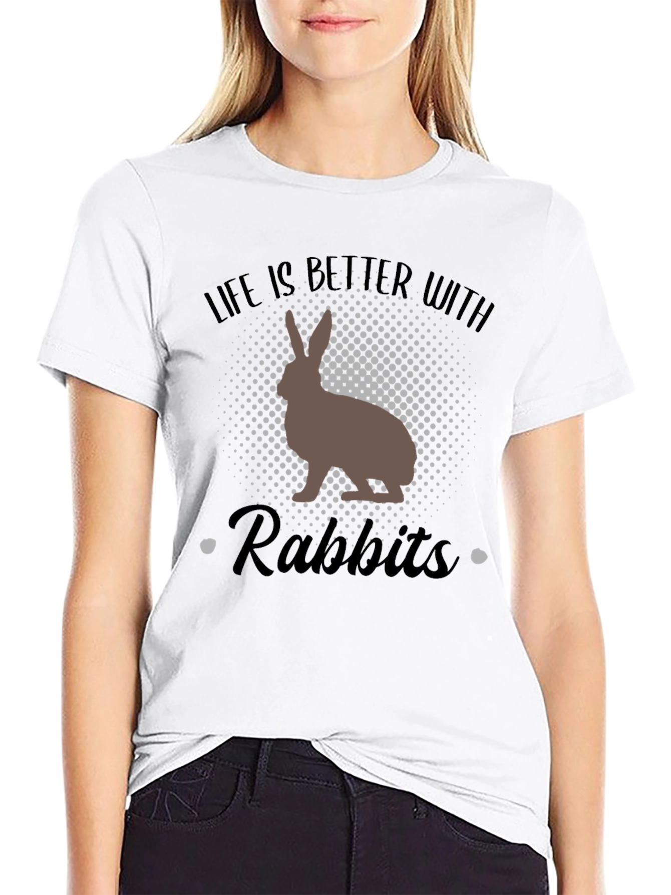 Life Is Better With Rabbits Graphic Tee
