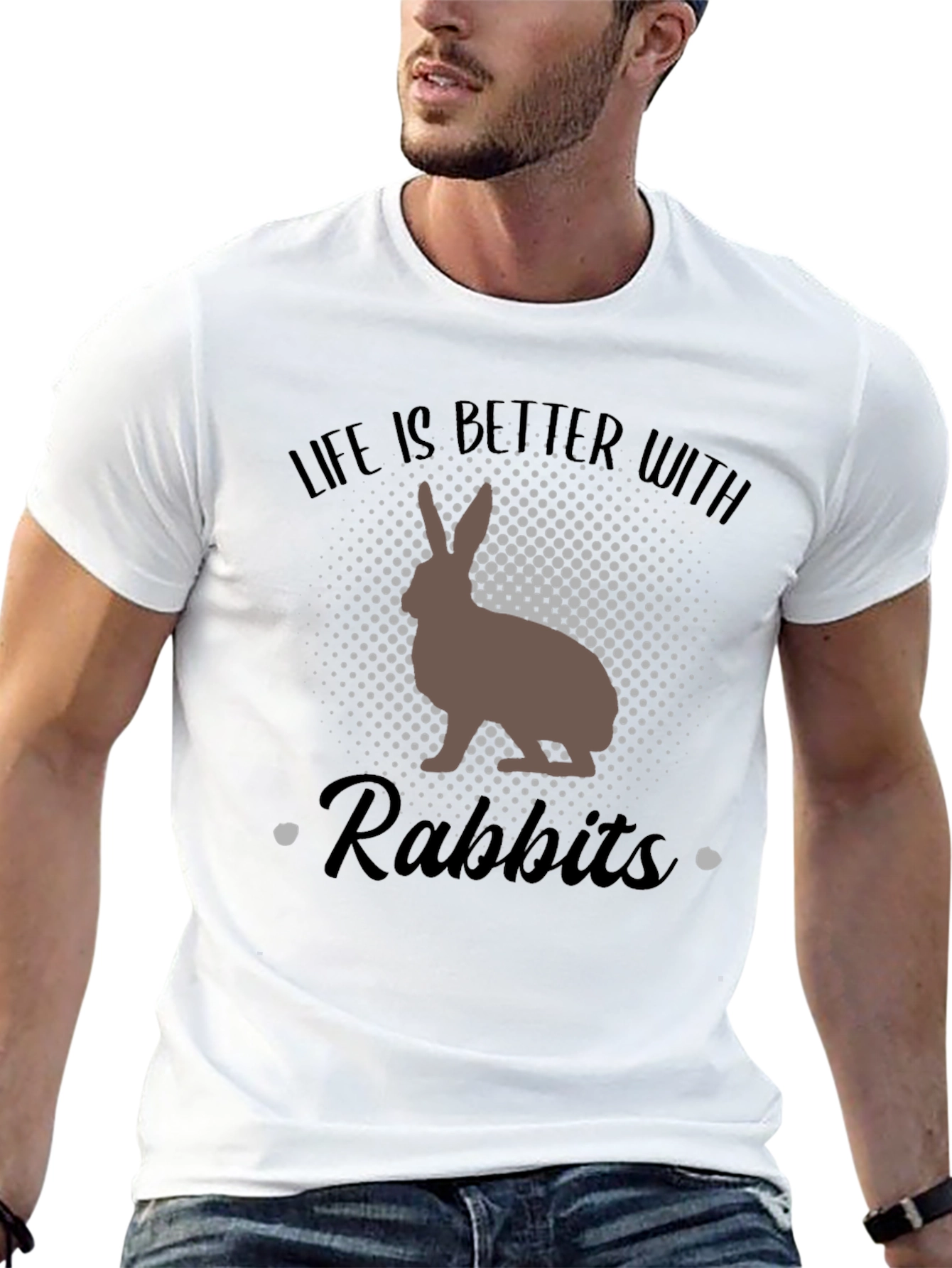 Life Is Better With Rabbits Graphic Tee