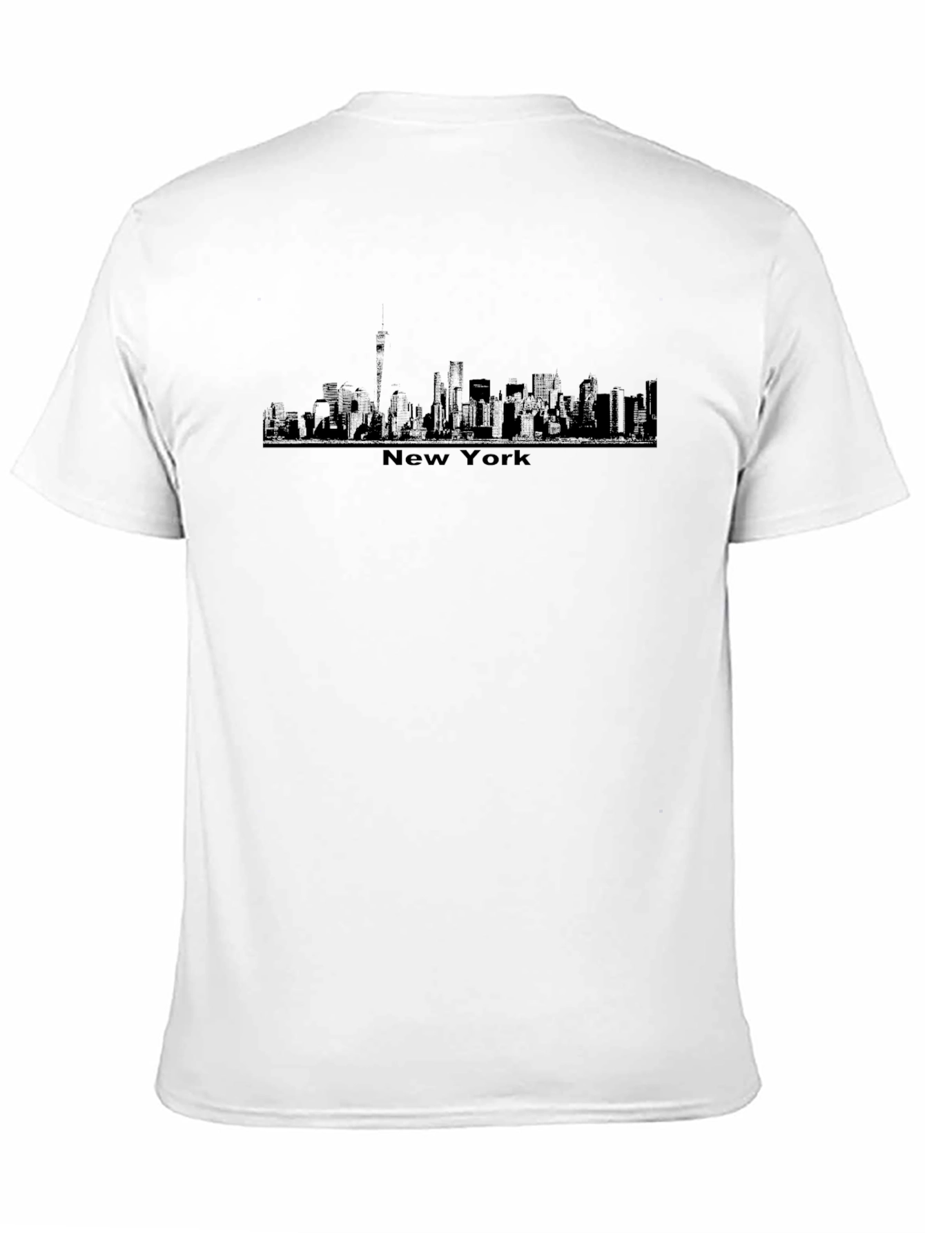 New York Skyline Graphic Black T-Shirt