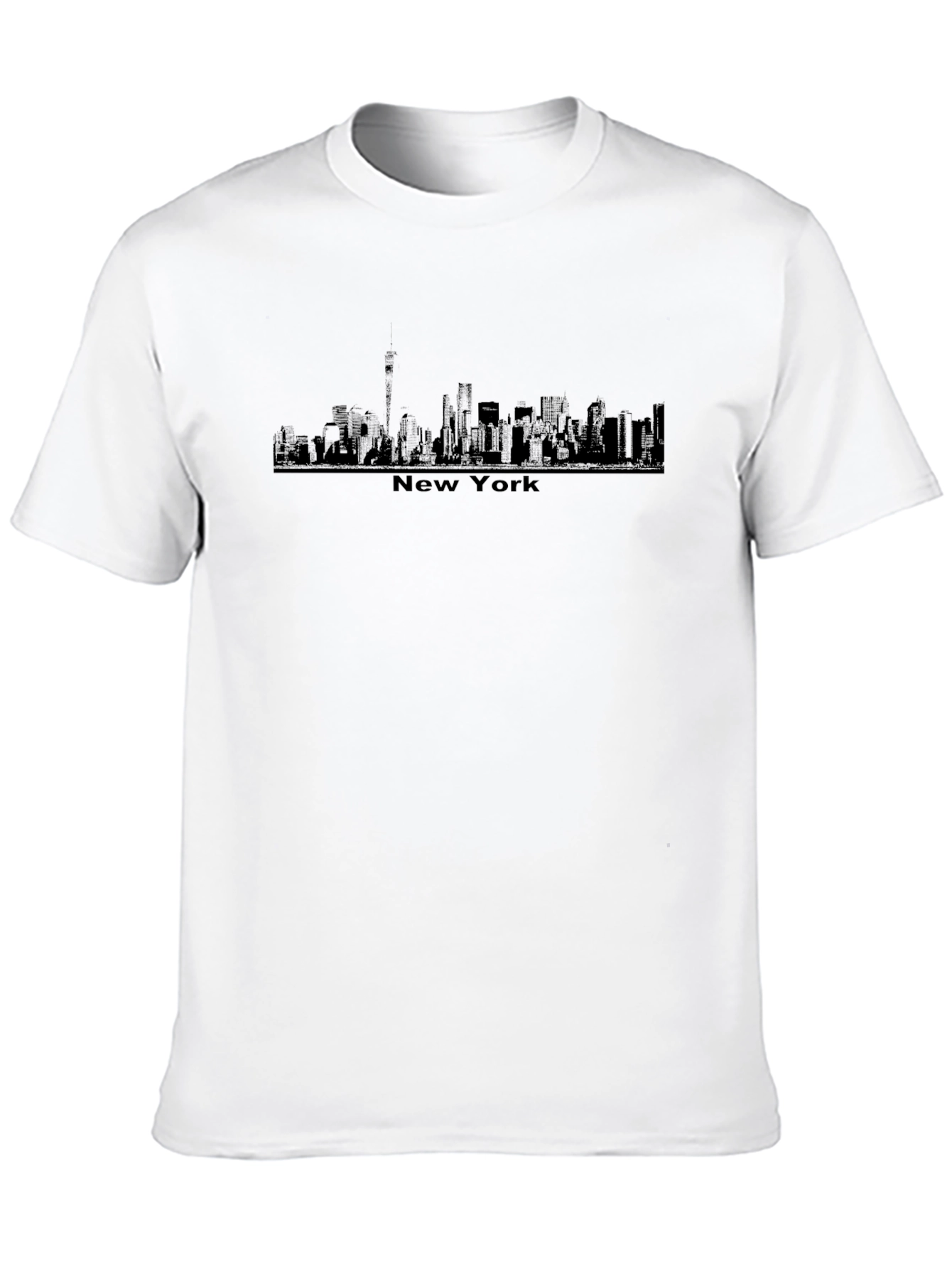 New York Skyline Graphic Black T-Shirt
