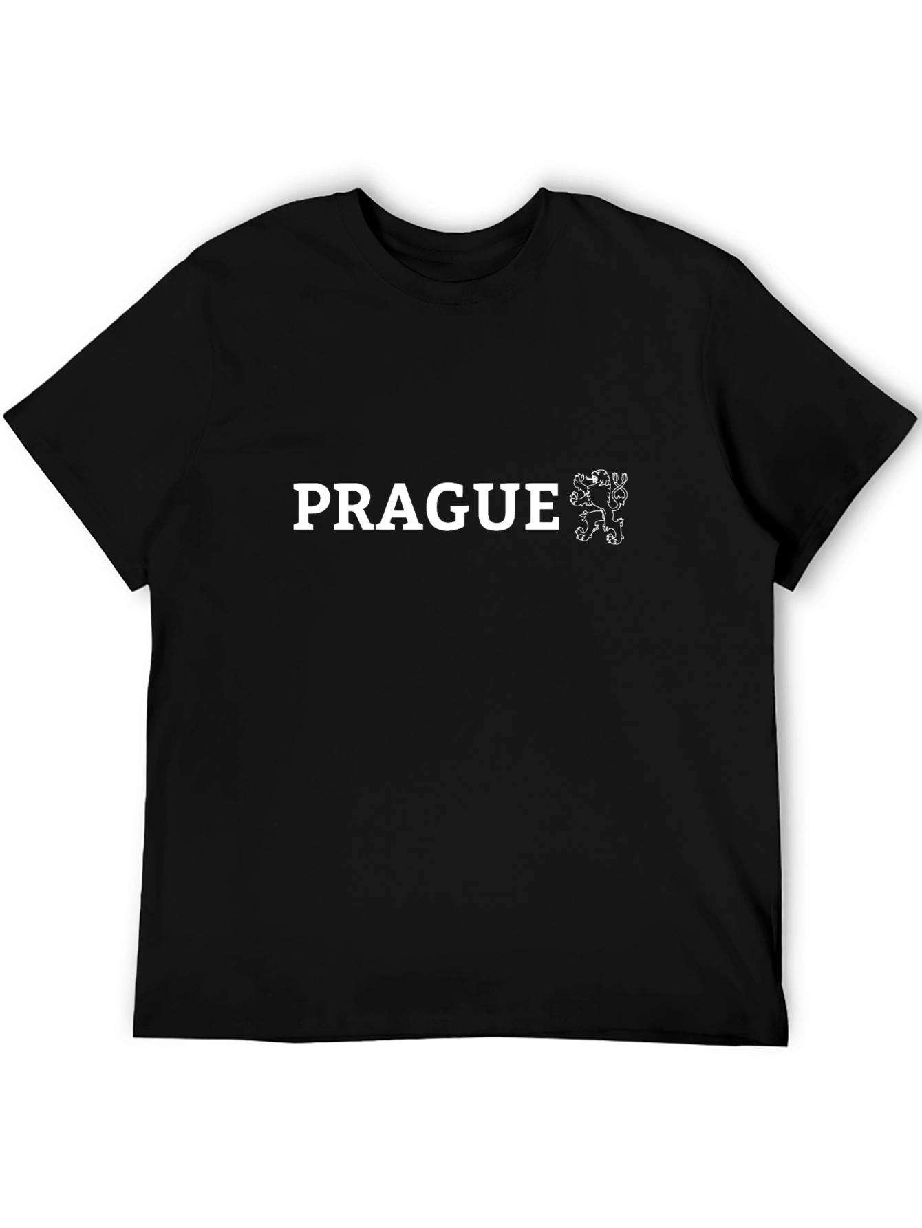 Prague Czech Republic Lion Crest Graphic Tee