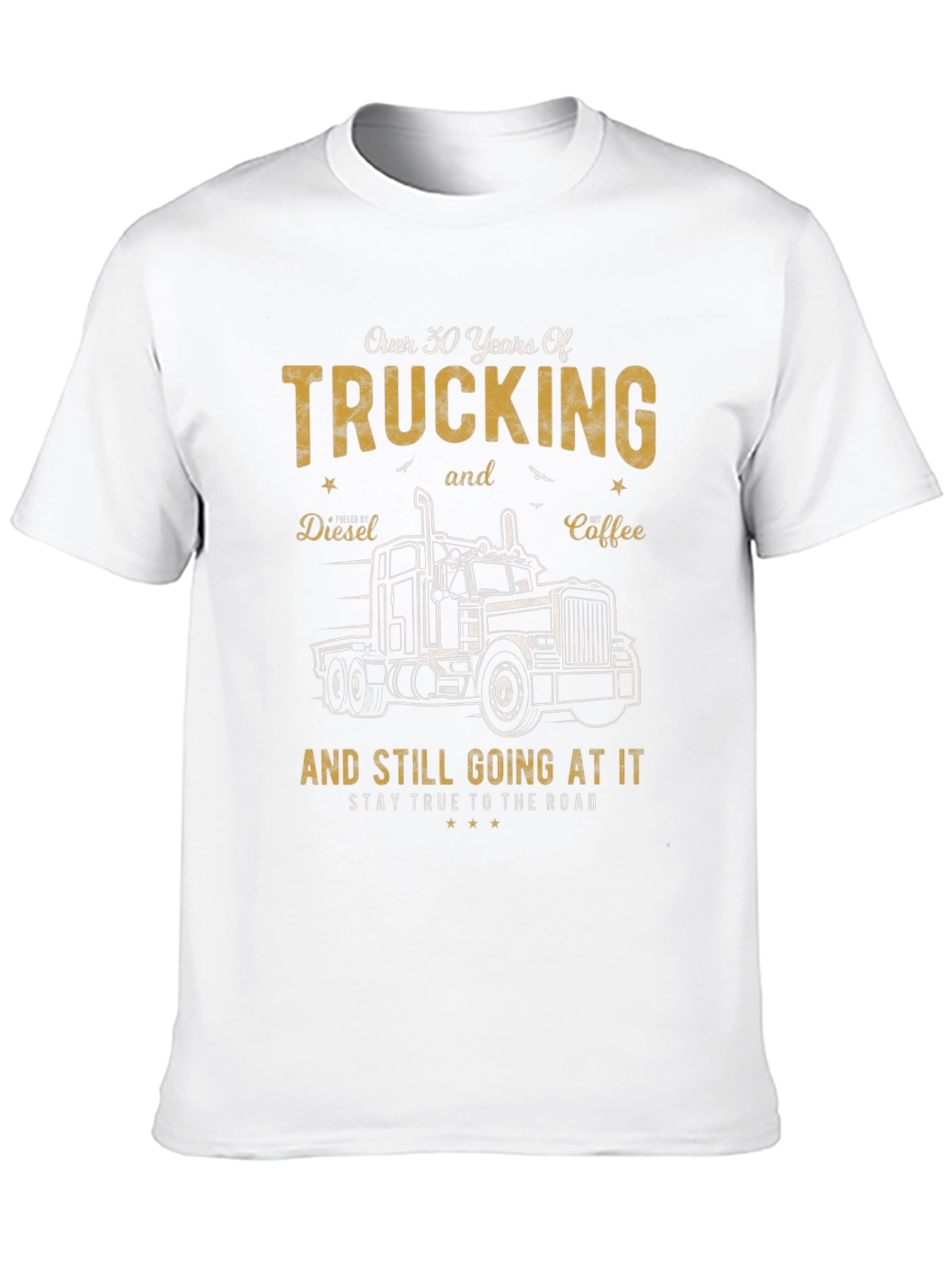 Trucking Over 30 Years Black Graphic Tee