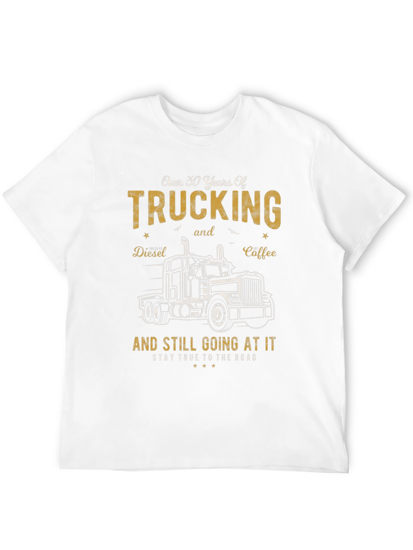 Trucking Over 30 Years Black Graphic Tee