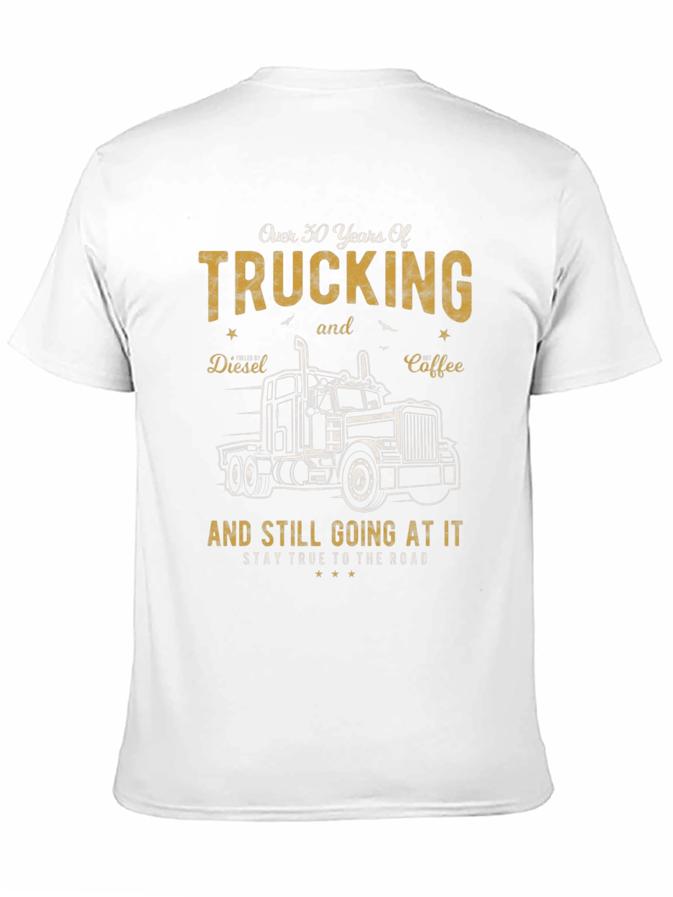 Trucking Over 30 Years Black Graphic Tee