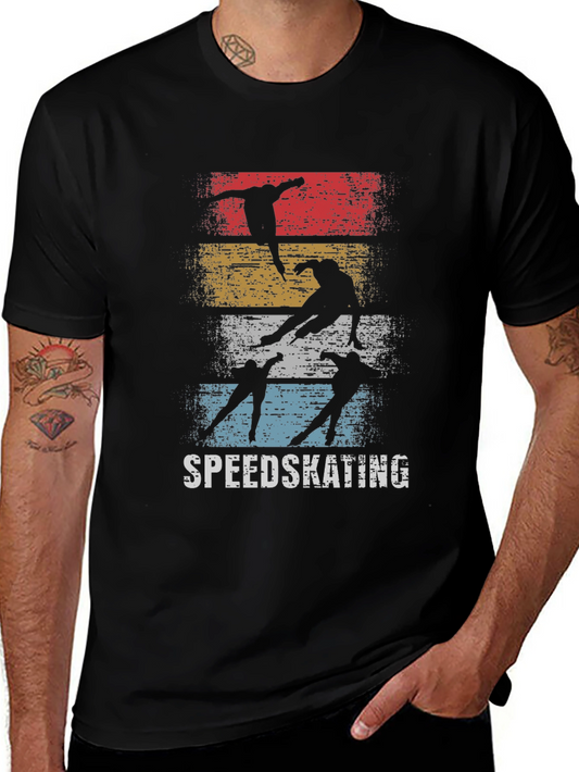 Vintage Speedskating T-Shirt Retro Style