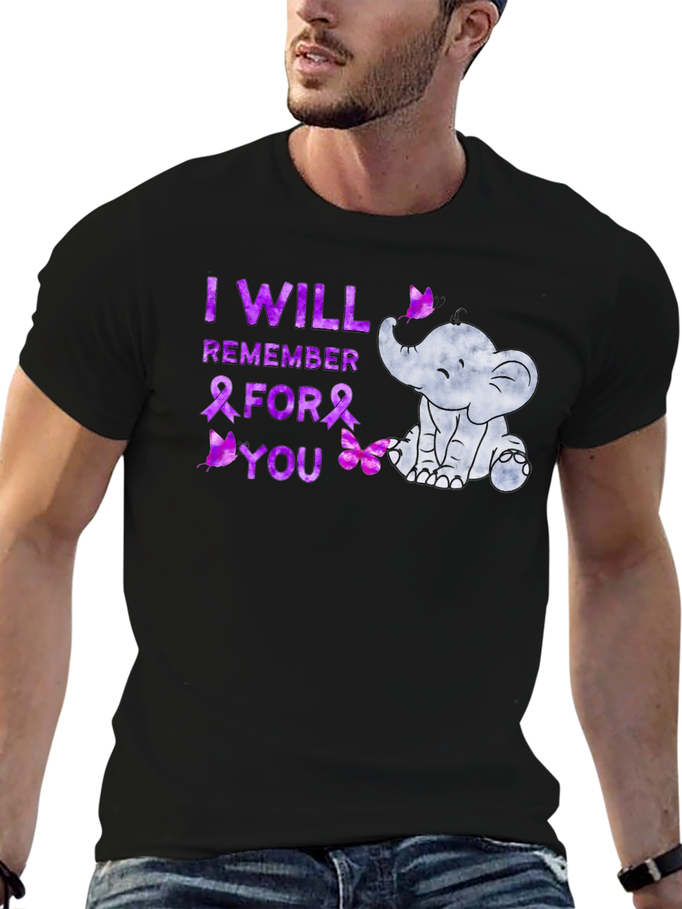 I Will Remember For You Elephant Awareness T-Shirt