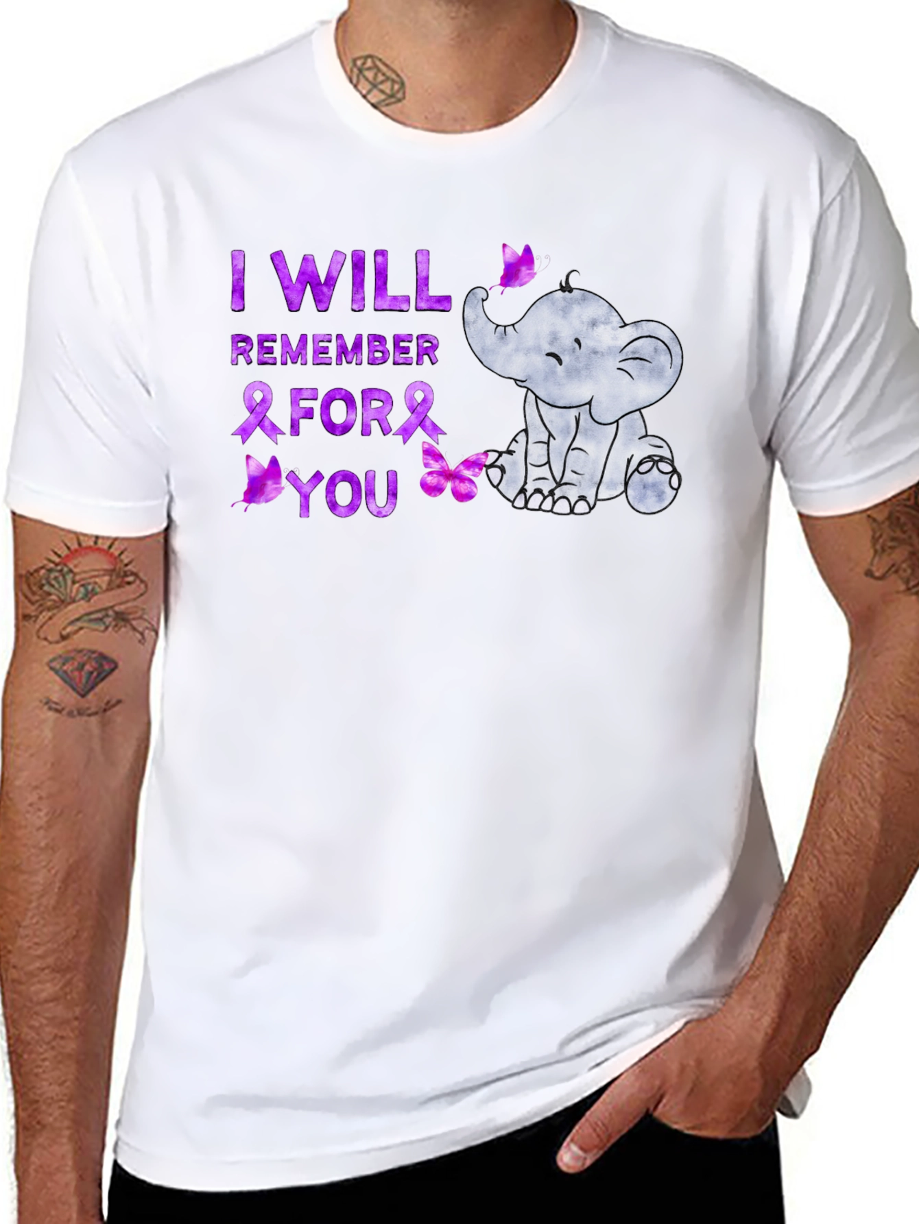 I Will Remember For You Elephant Awareness T-Shirt