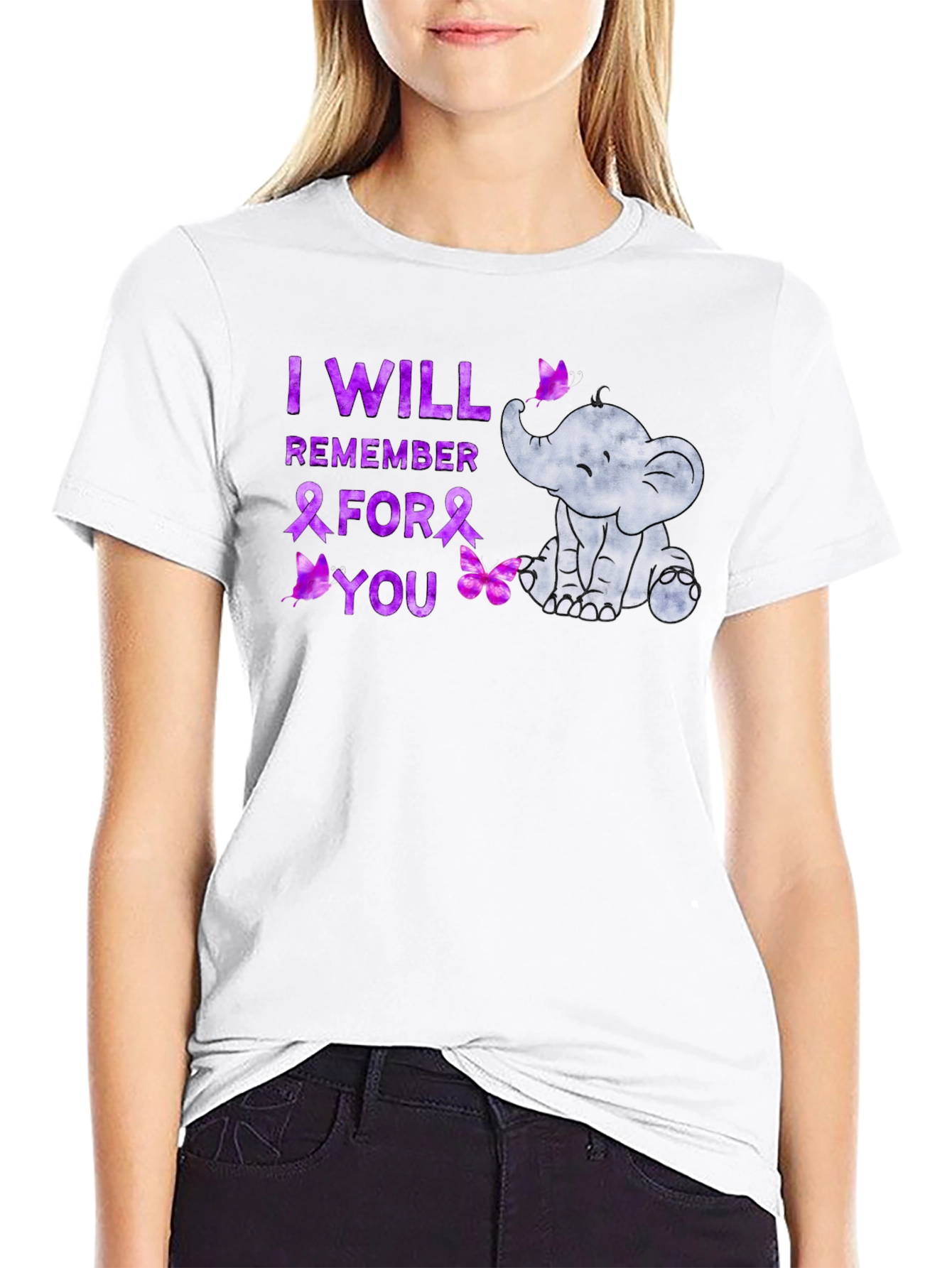 I Will Remember For You Elephant Awareness T-Shirt