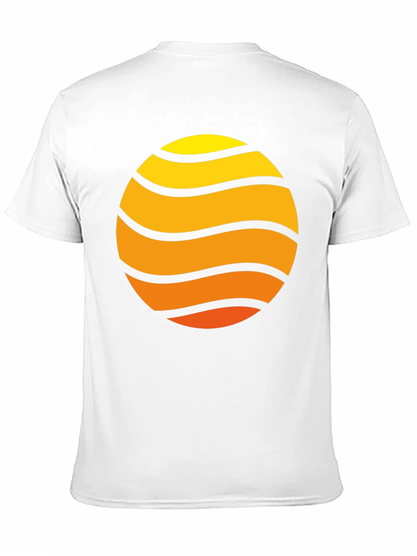 Sunset Wave Graphic Tee - Retro Style