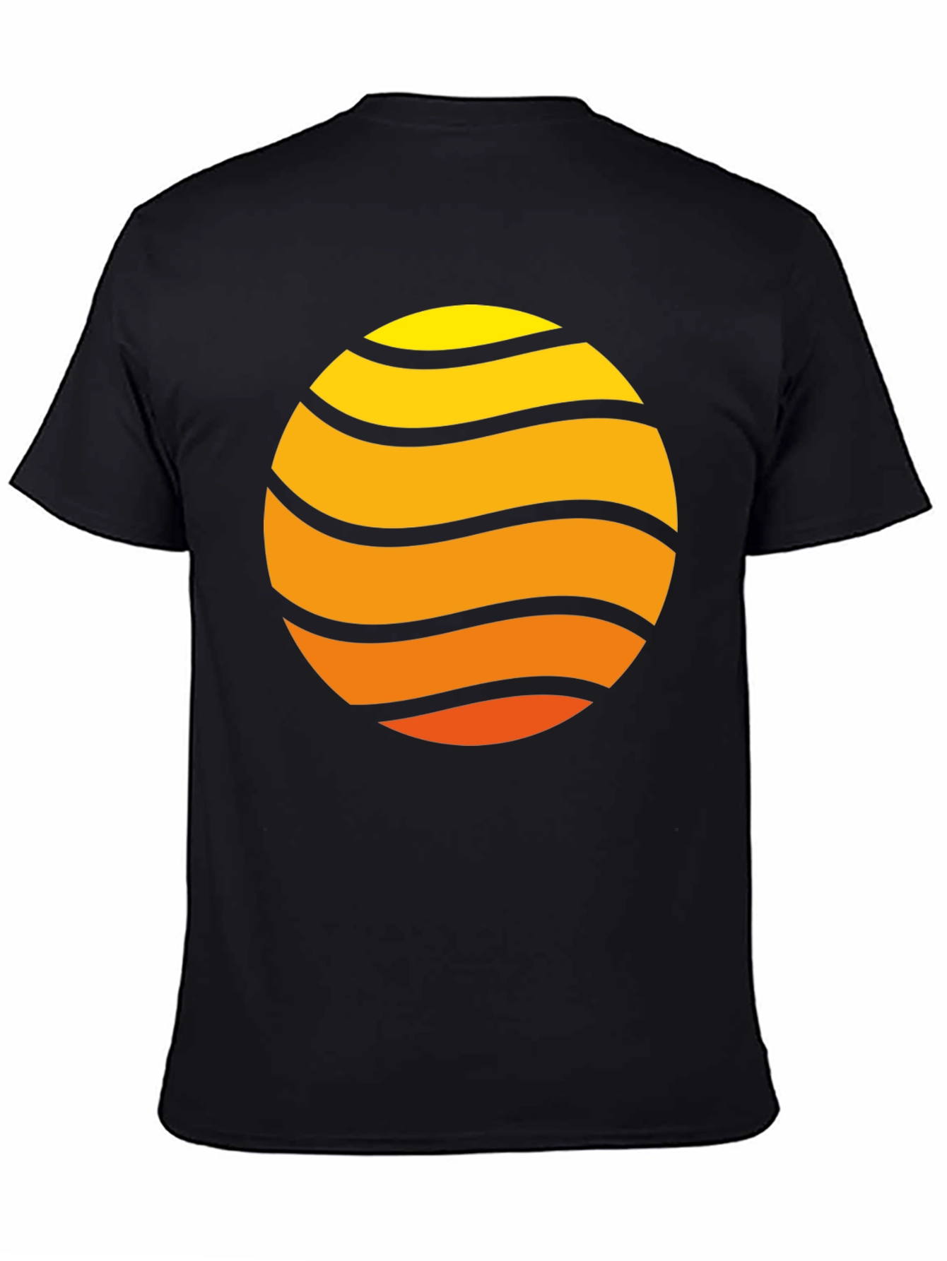 Sunset Wave Graphic Tee - Retro Style