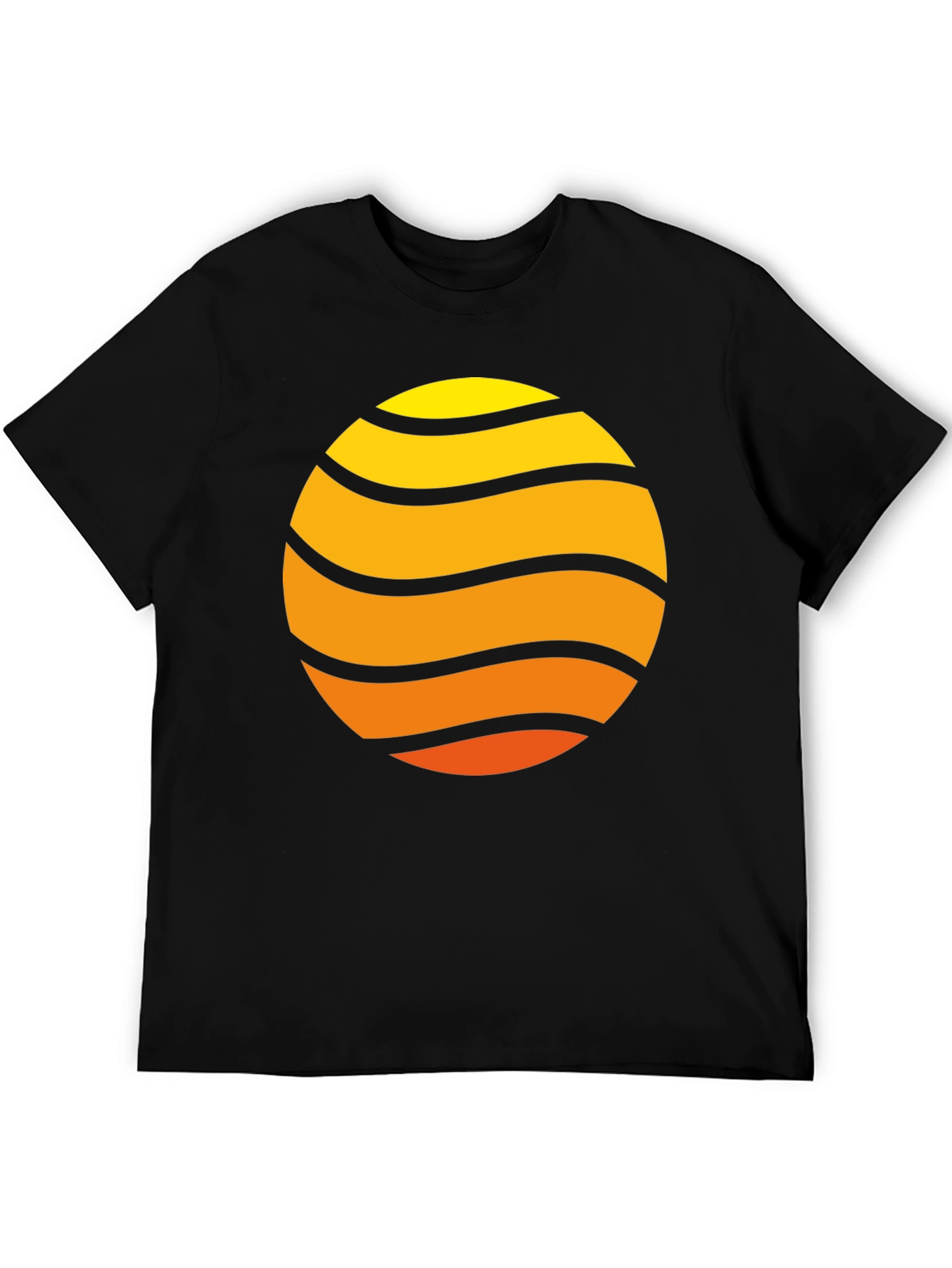 Sunset Wave Graphic Tee - Retro Style