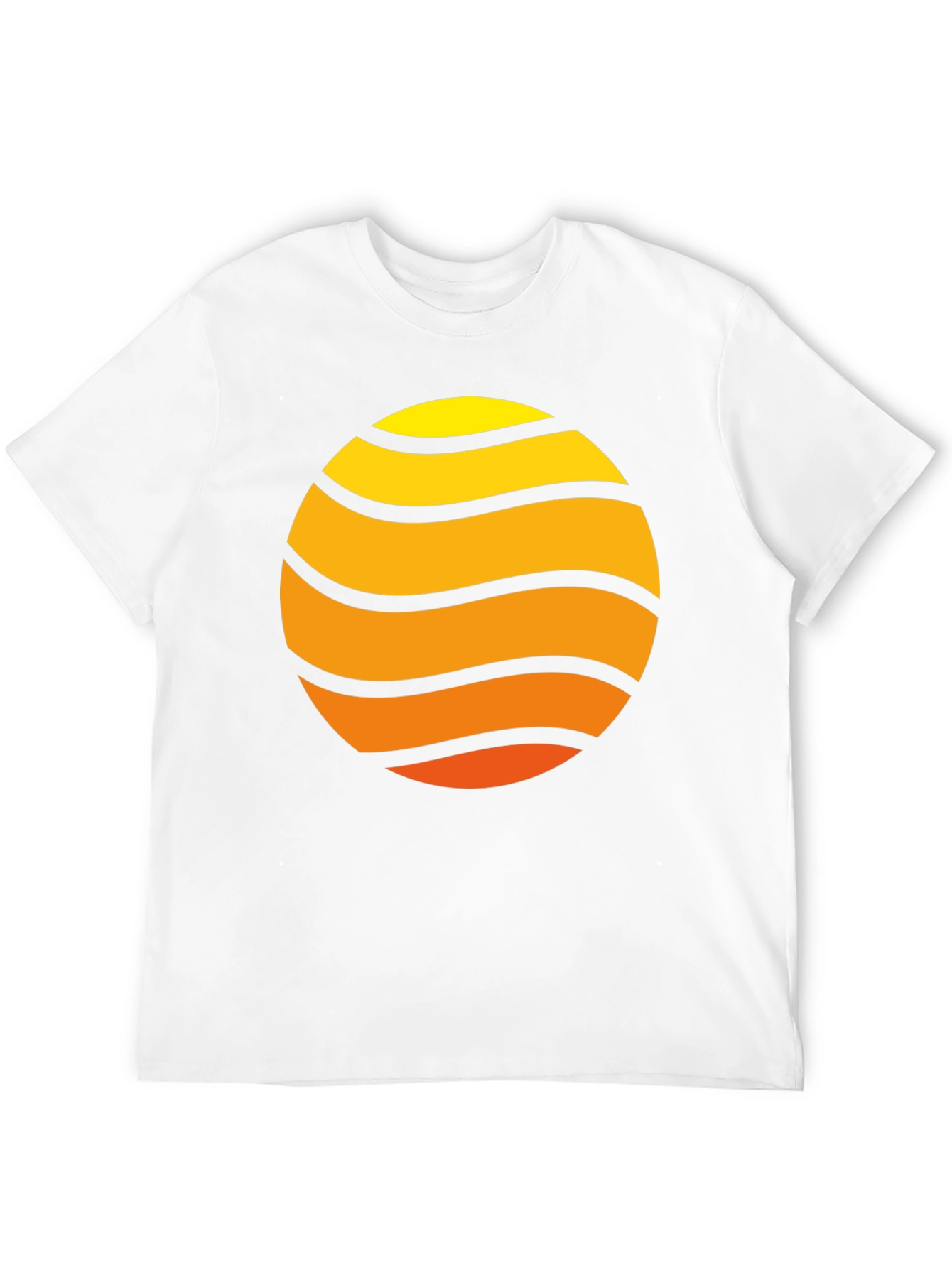 Sunset Wave Graphic Tee - Retro Style
