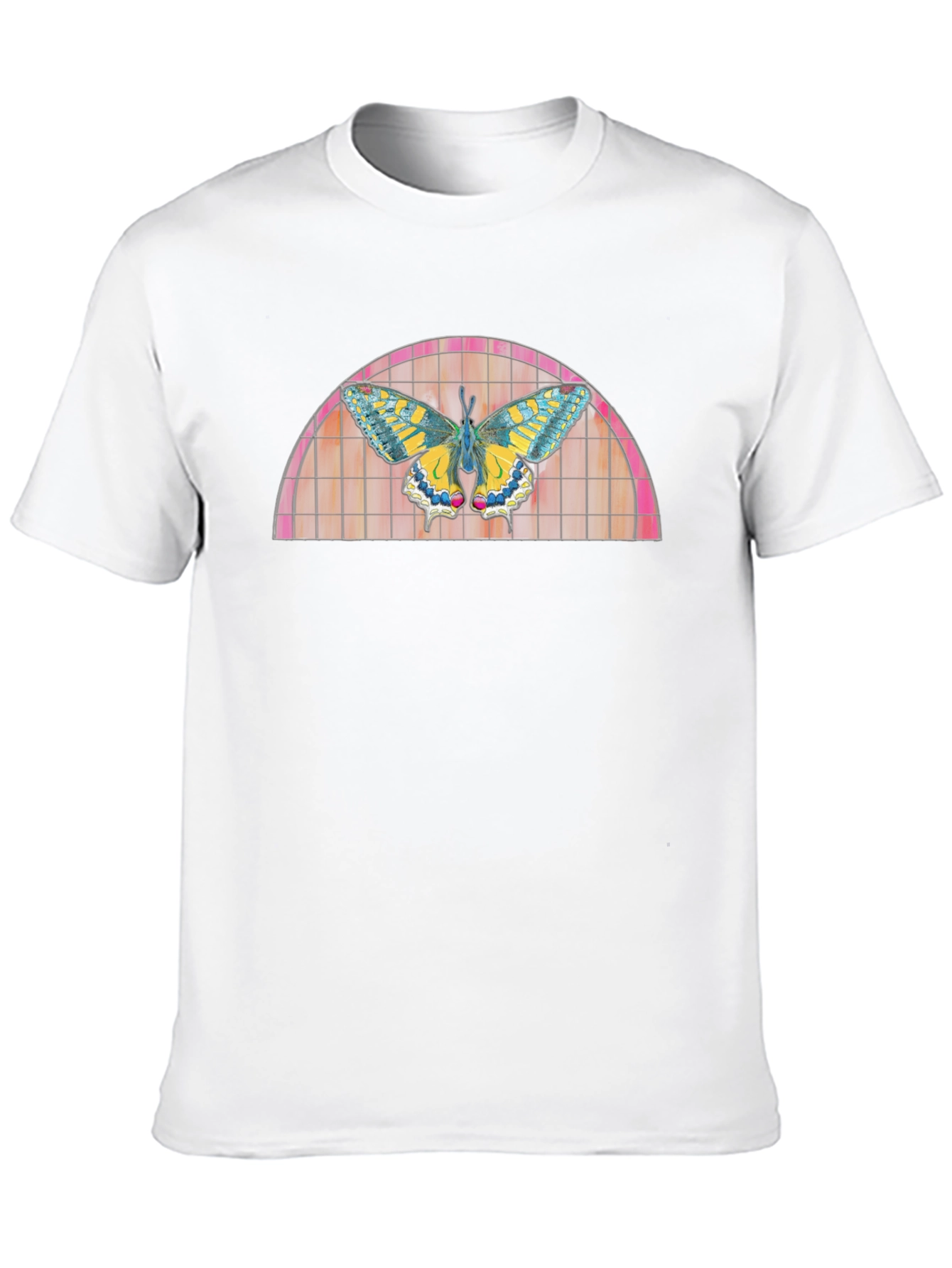 Butterfly Stained Glass Graphic T-Shirt