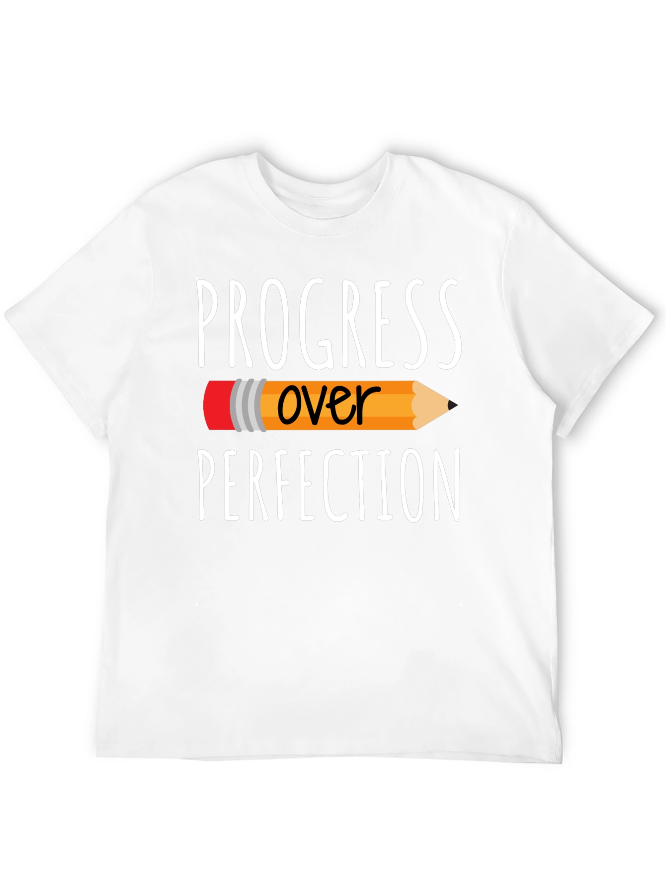 Progress Over Perfection Graphic Tee - Black T-Shirt