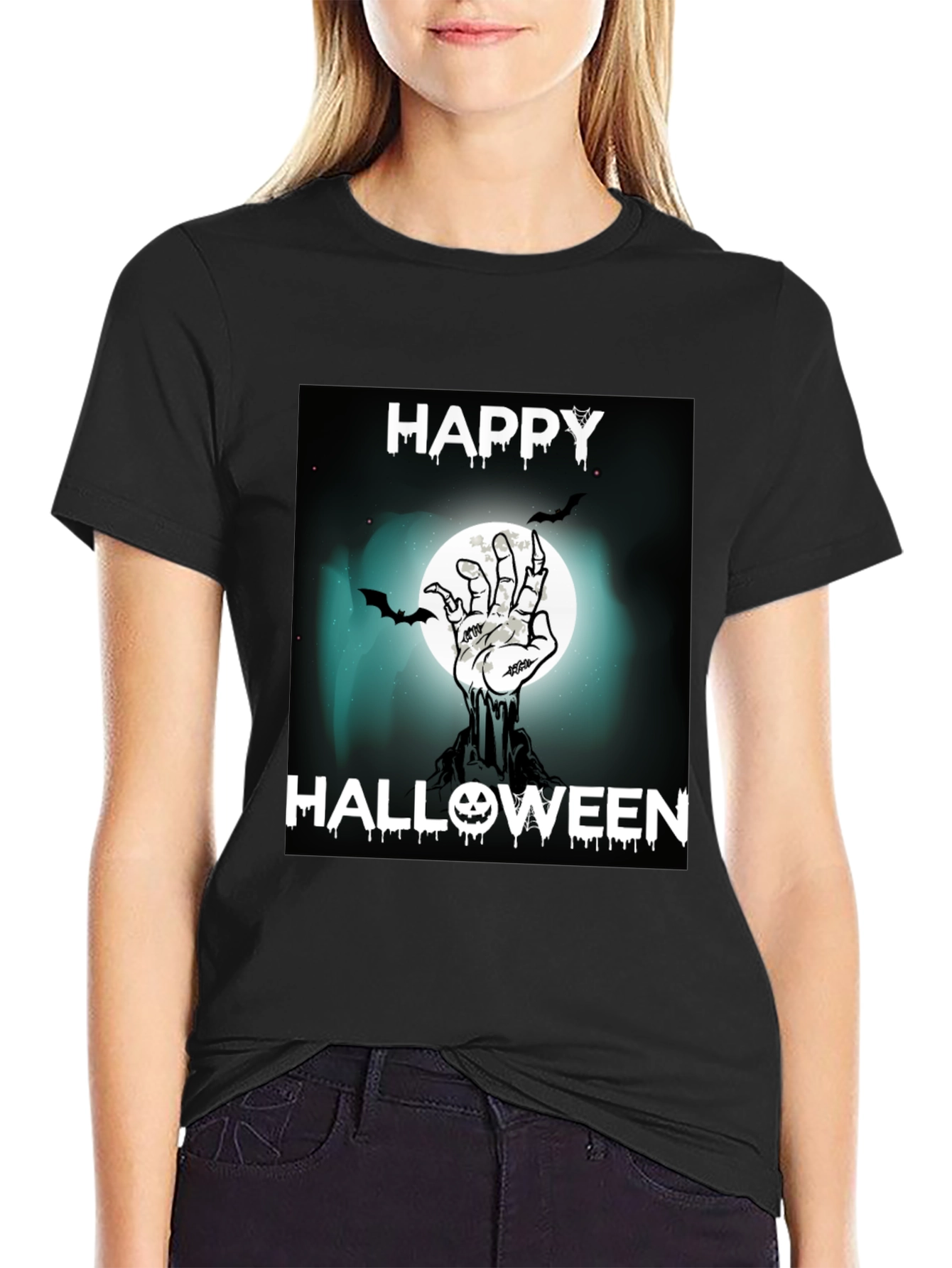 Happy Halloween Zombie Hand T-Shirt