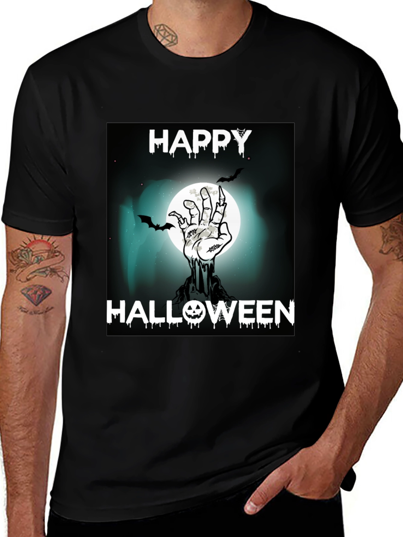 Happy Halloween Zombie Hand T-Shirt
