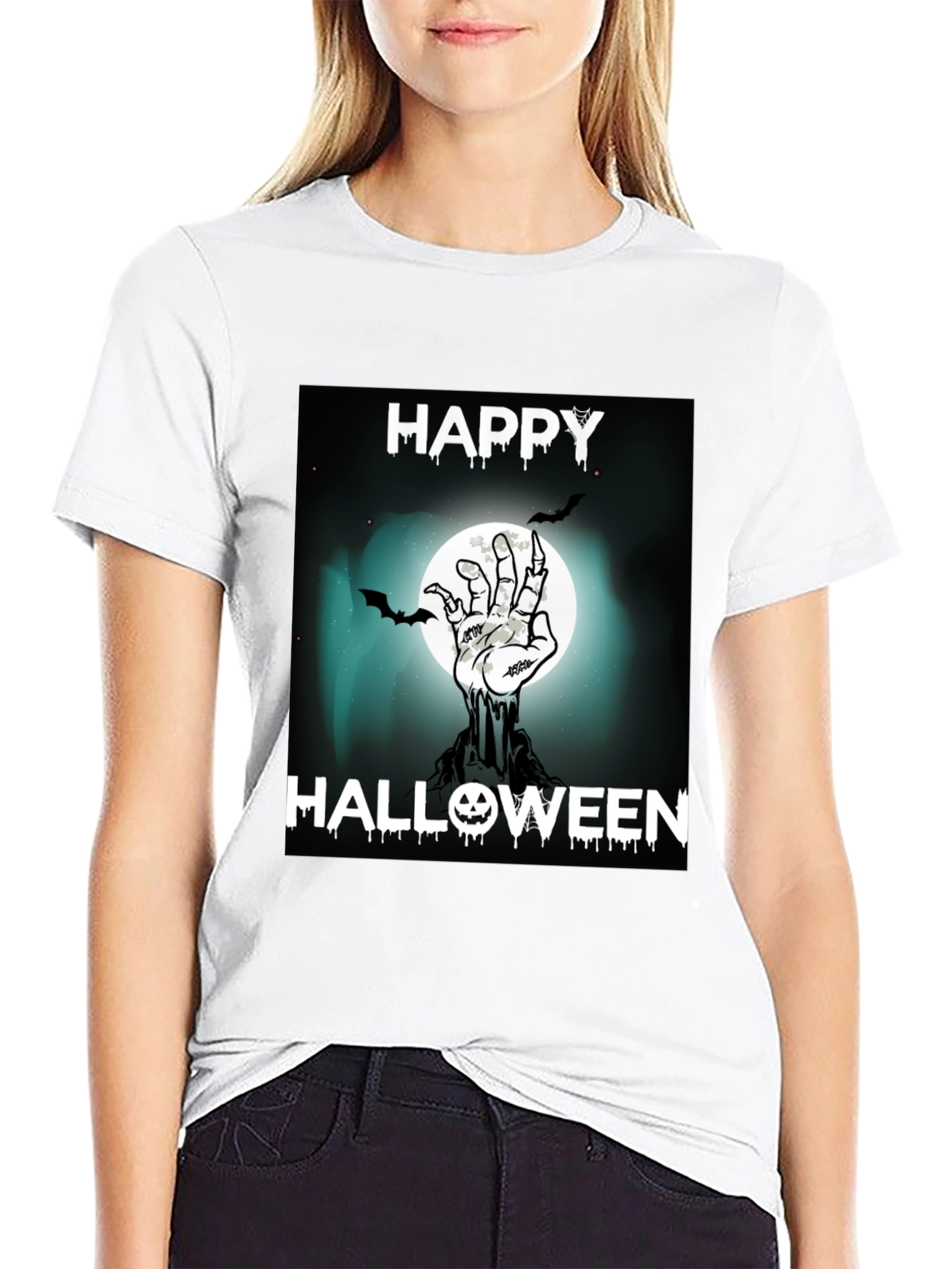Happy Halloween Zombie Hand T-Shirt