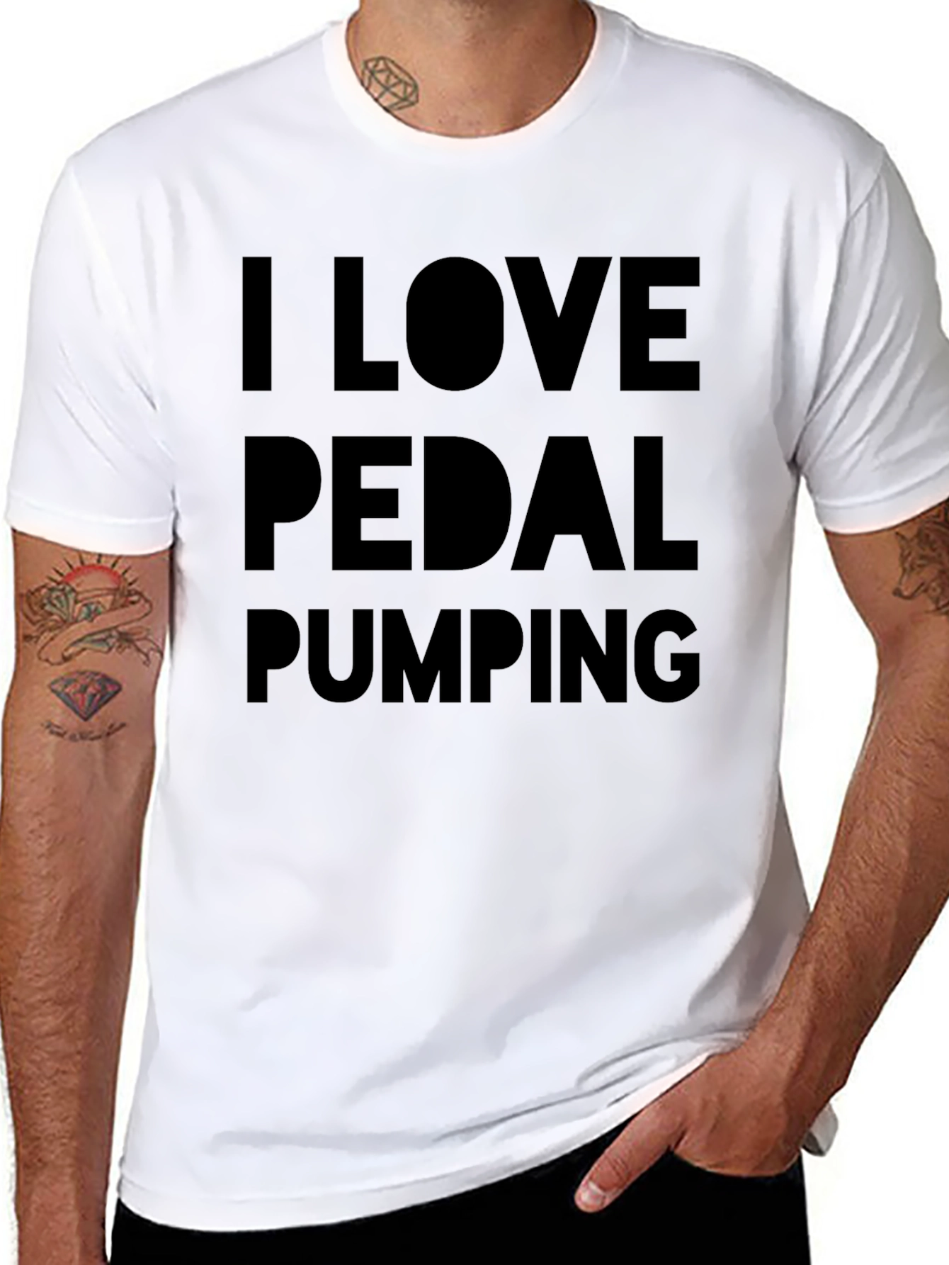 I Love Pedal Pumping Black T-Shirt