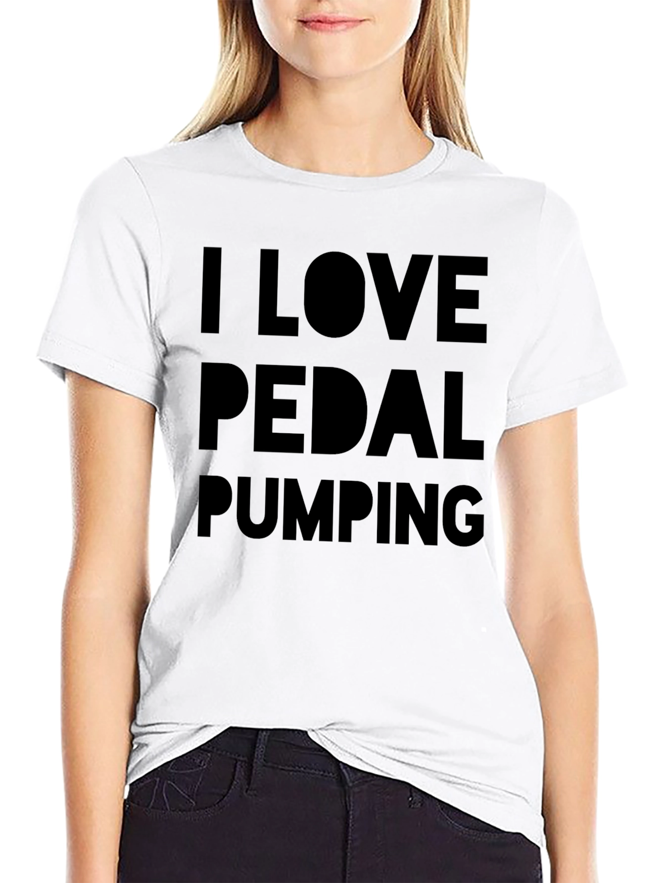 I Love Pedal Pumping Black T-Shirt